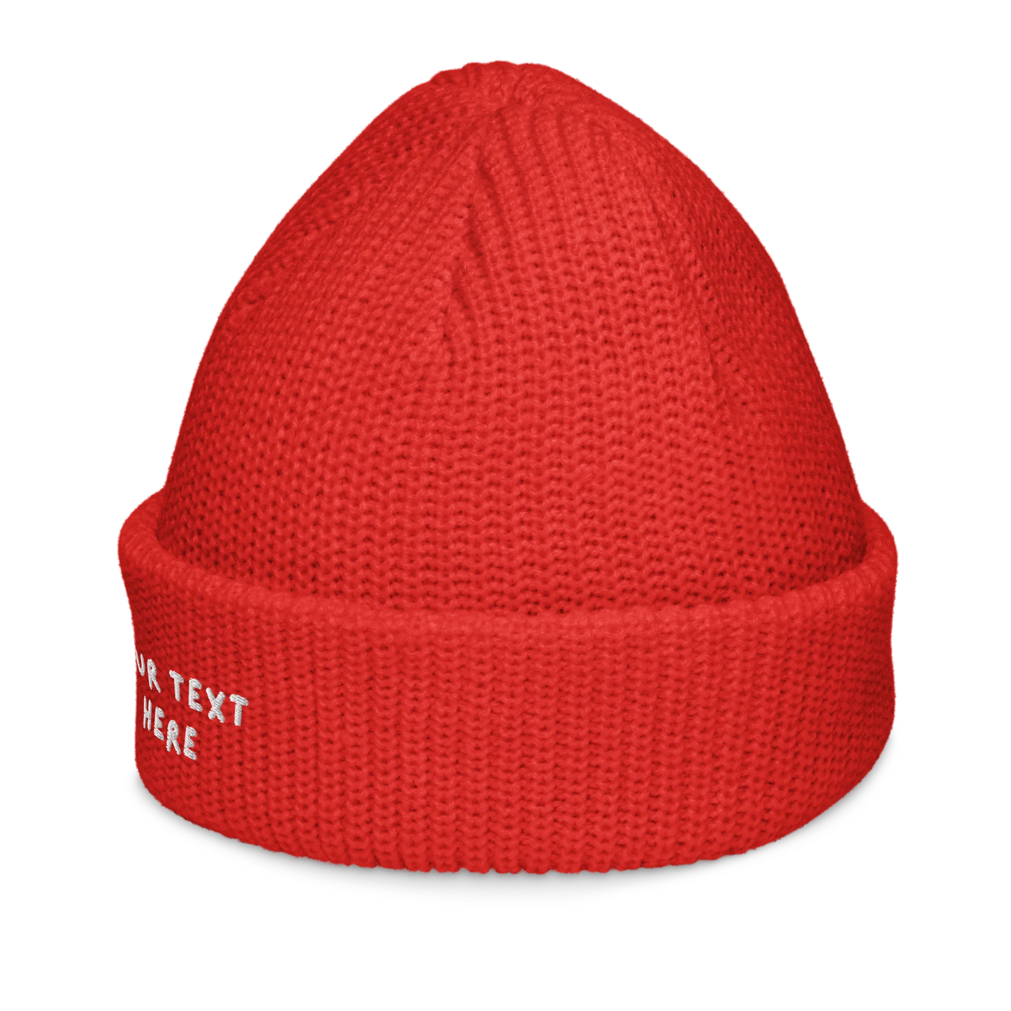 CUSTOM Text Playful Embroidered Cable Beanie - Image 3