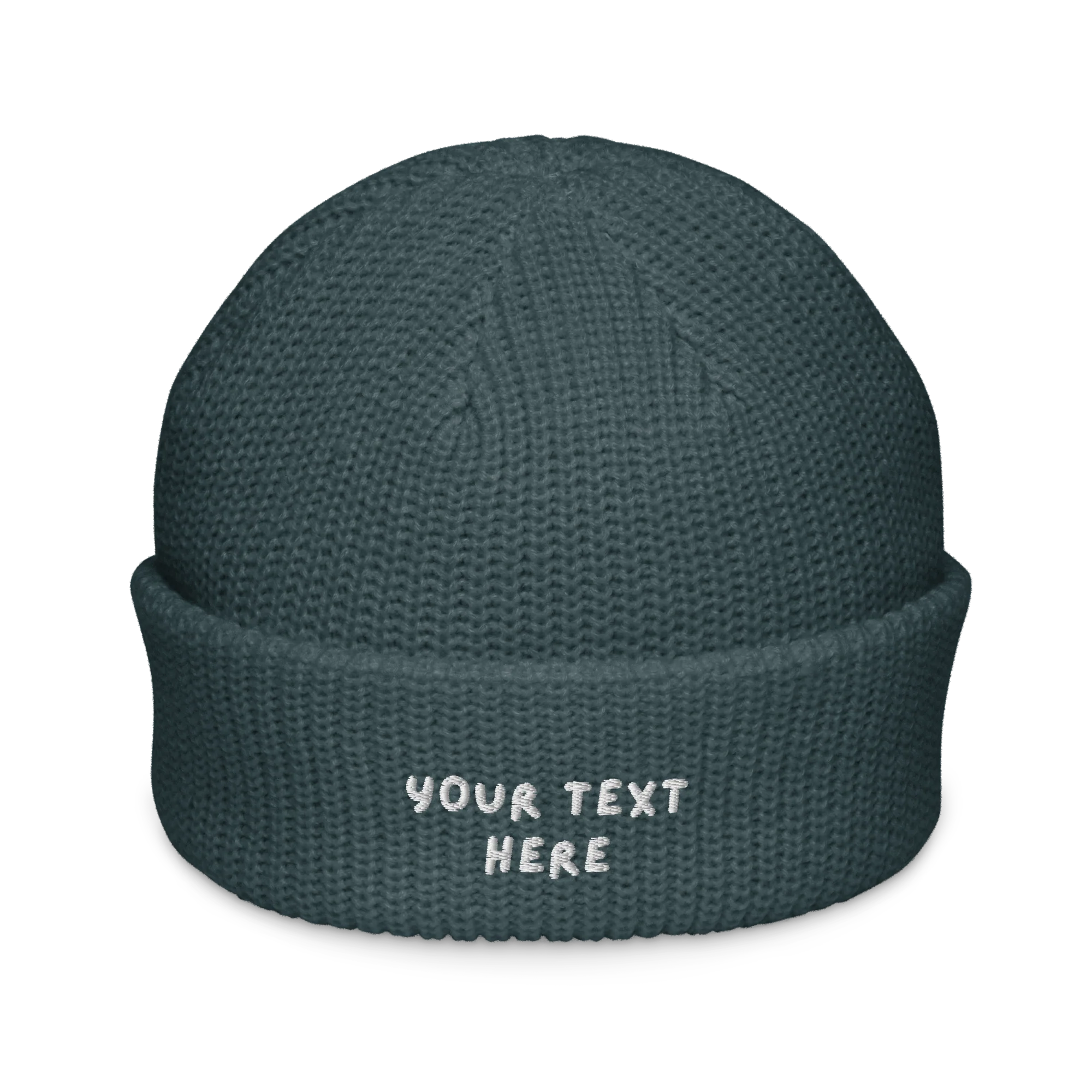 CUSTOM Text Playful Embroidered Cable Beanie - Image 7