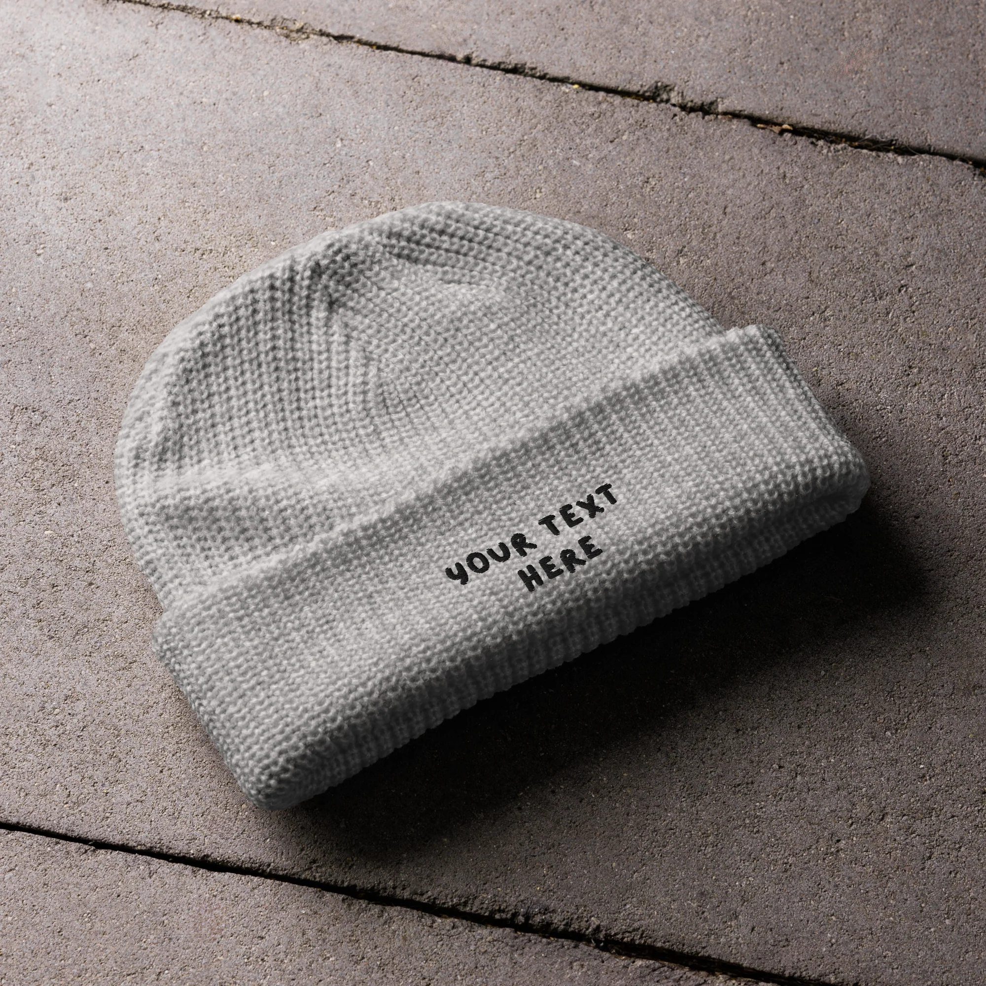 CUSTOM Text Playful Embroidered Cable Beanie - Image 8