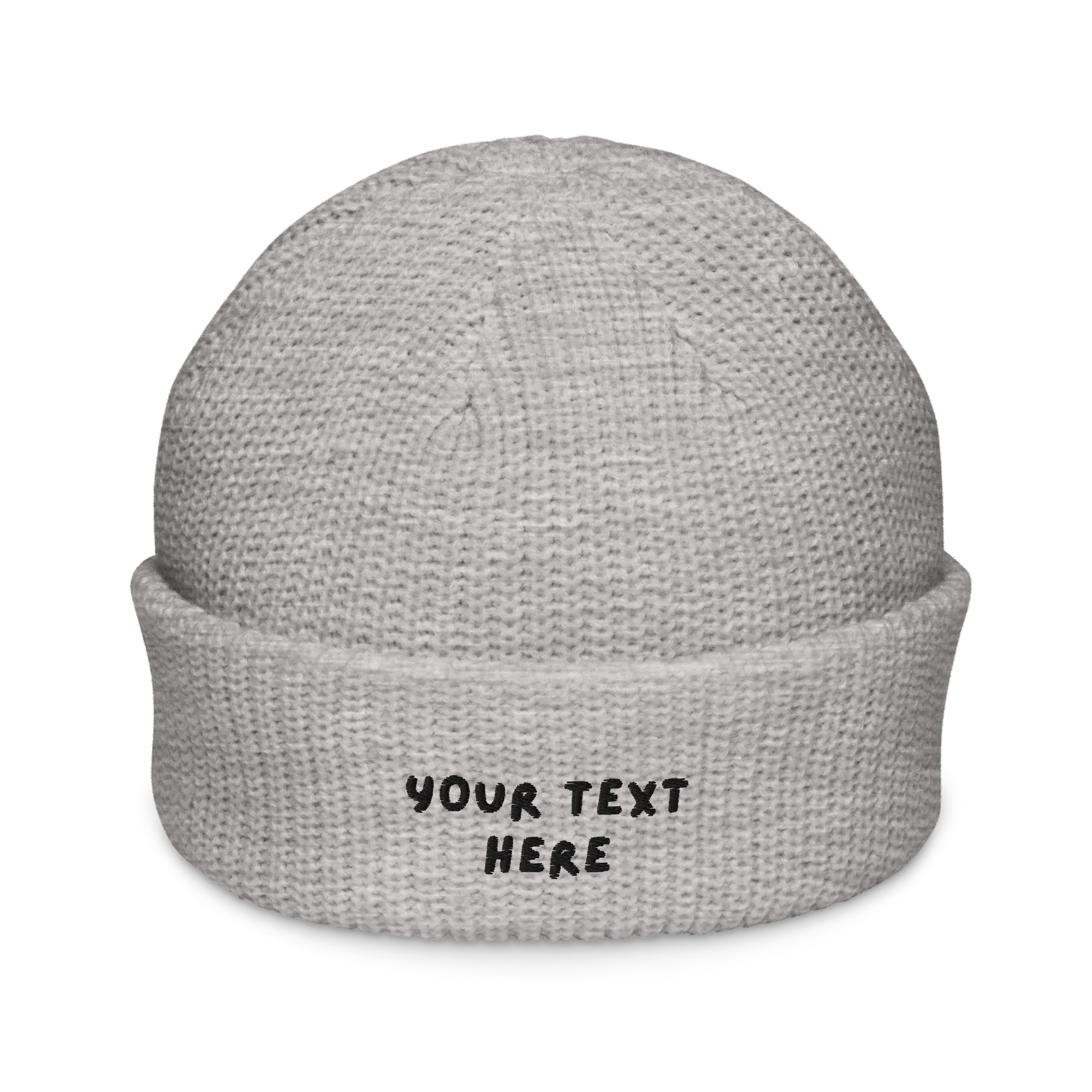 CUSTOM Text Playful Embroidered Cable Beanie - Image 9