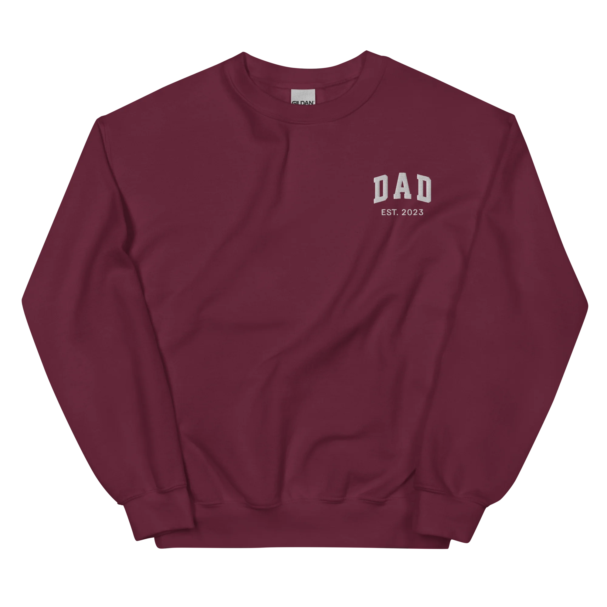CUSTOM YEAR Dad Father Embroidered Sweatshirt - Image 11