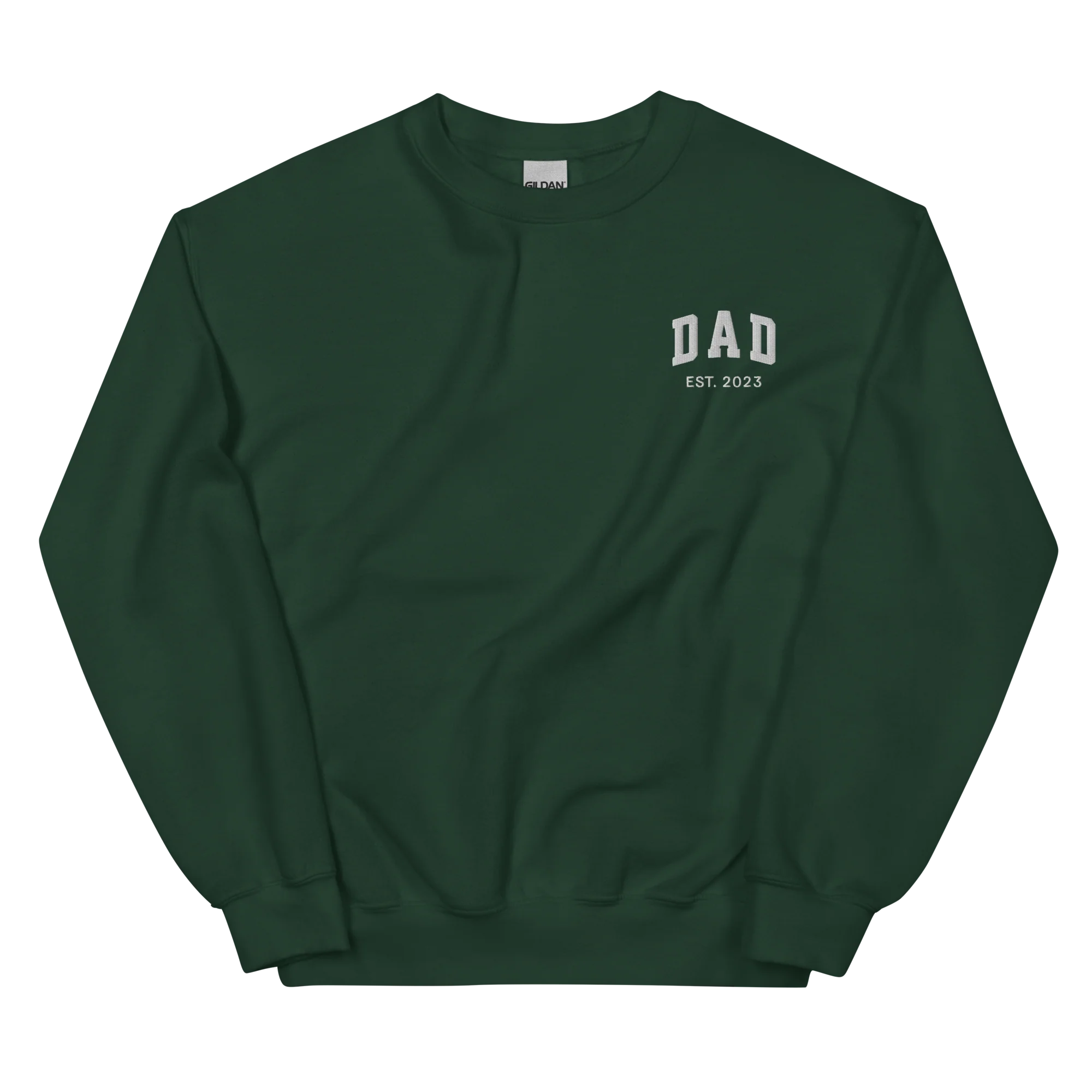 CUSTOM YEAR Dad Father Embroidered Sweatshirt - Image 4