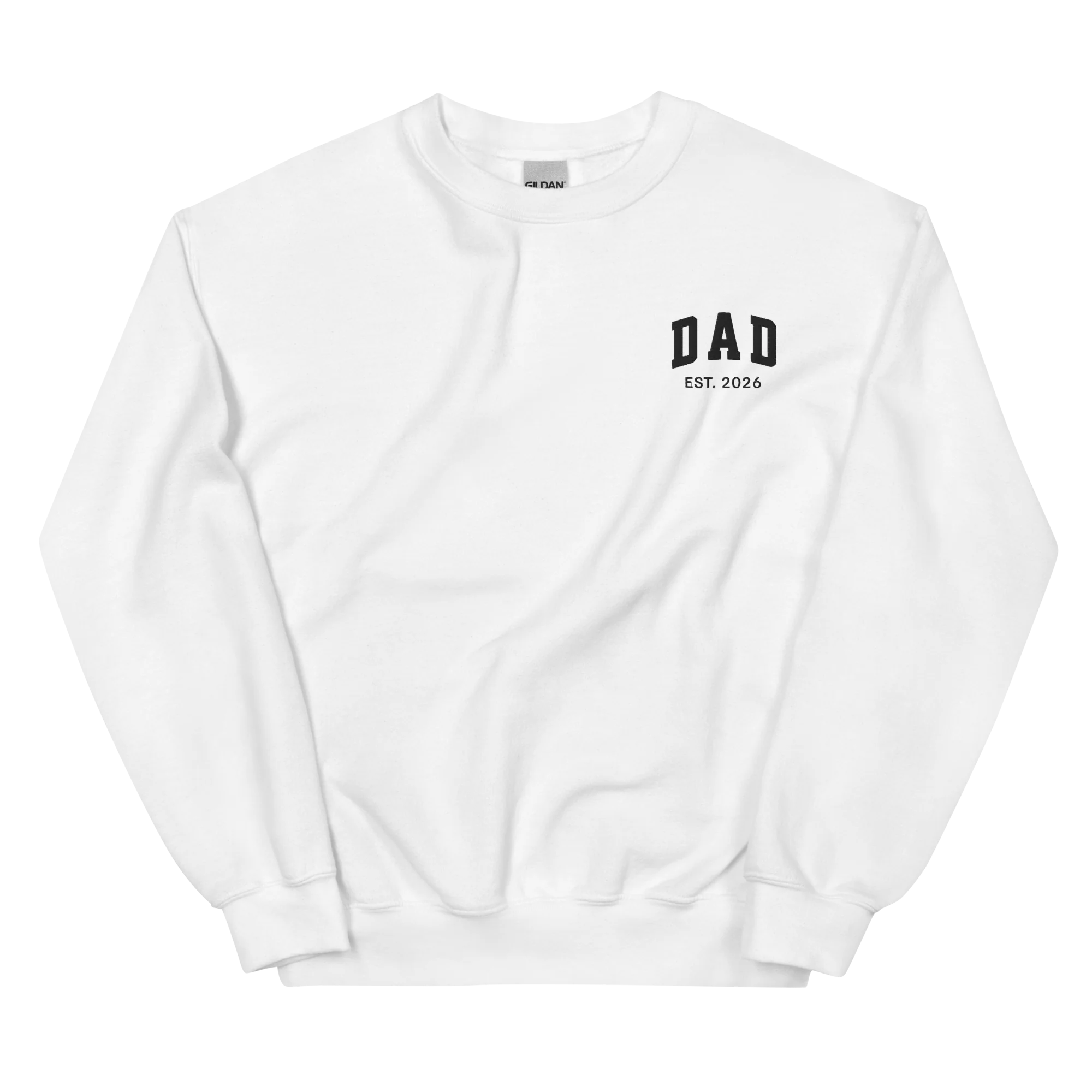 CUSTOM YEAR Dad Father Embroidered Sweatshirt - Image 5