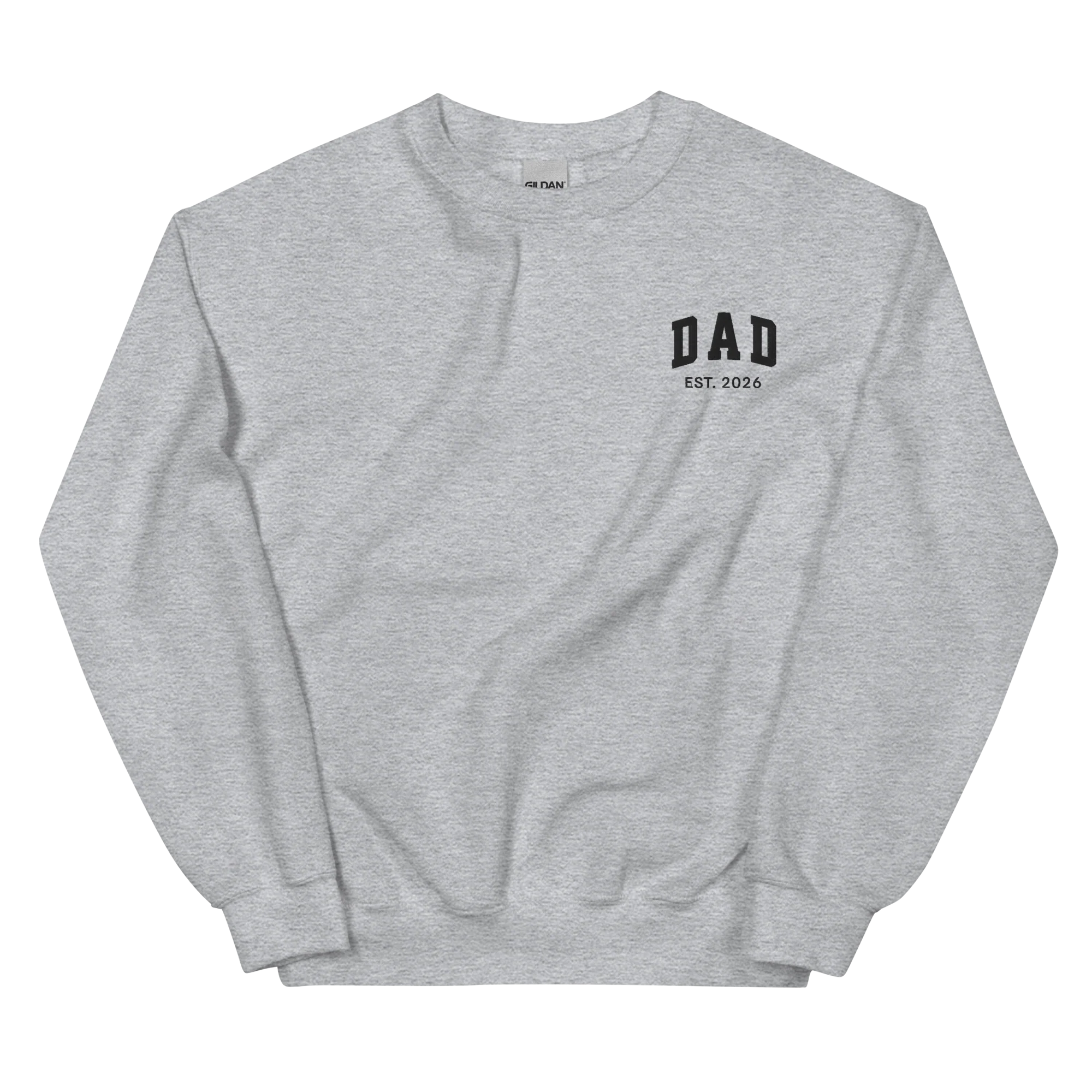 CUSTOM YEAR Dad Father Embroidered Sweatshirt - Image 6