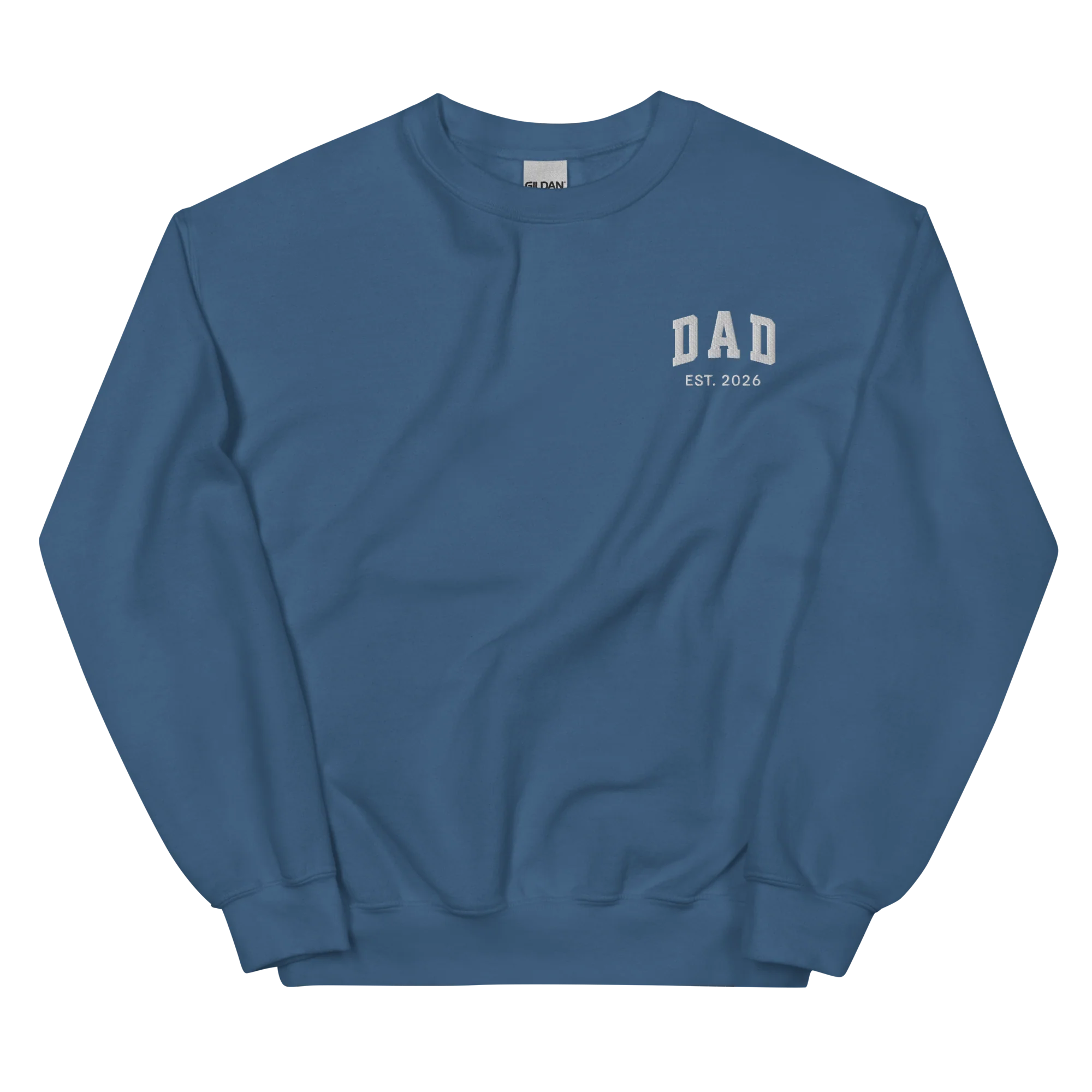 CUSTOM YEAR Dad Father Embroidered Sweatshirt - Image 8