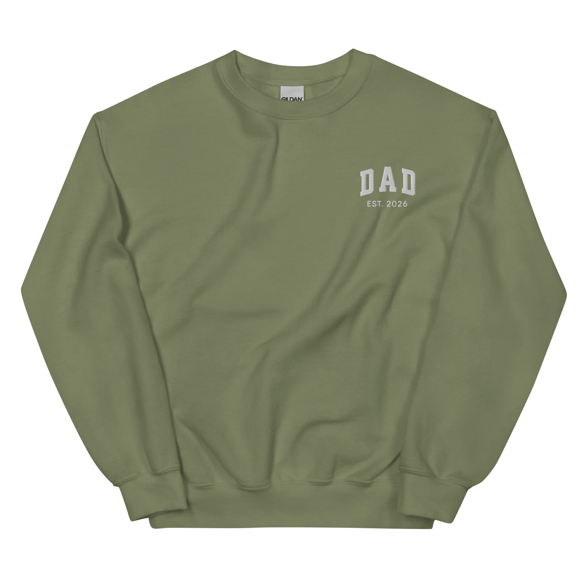 CUSTOM YEAR Dad Father Embroidered Sweatshirt - Image 9
