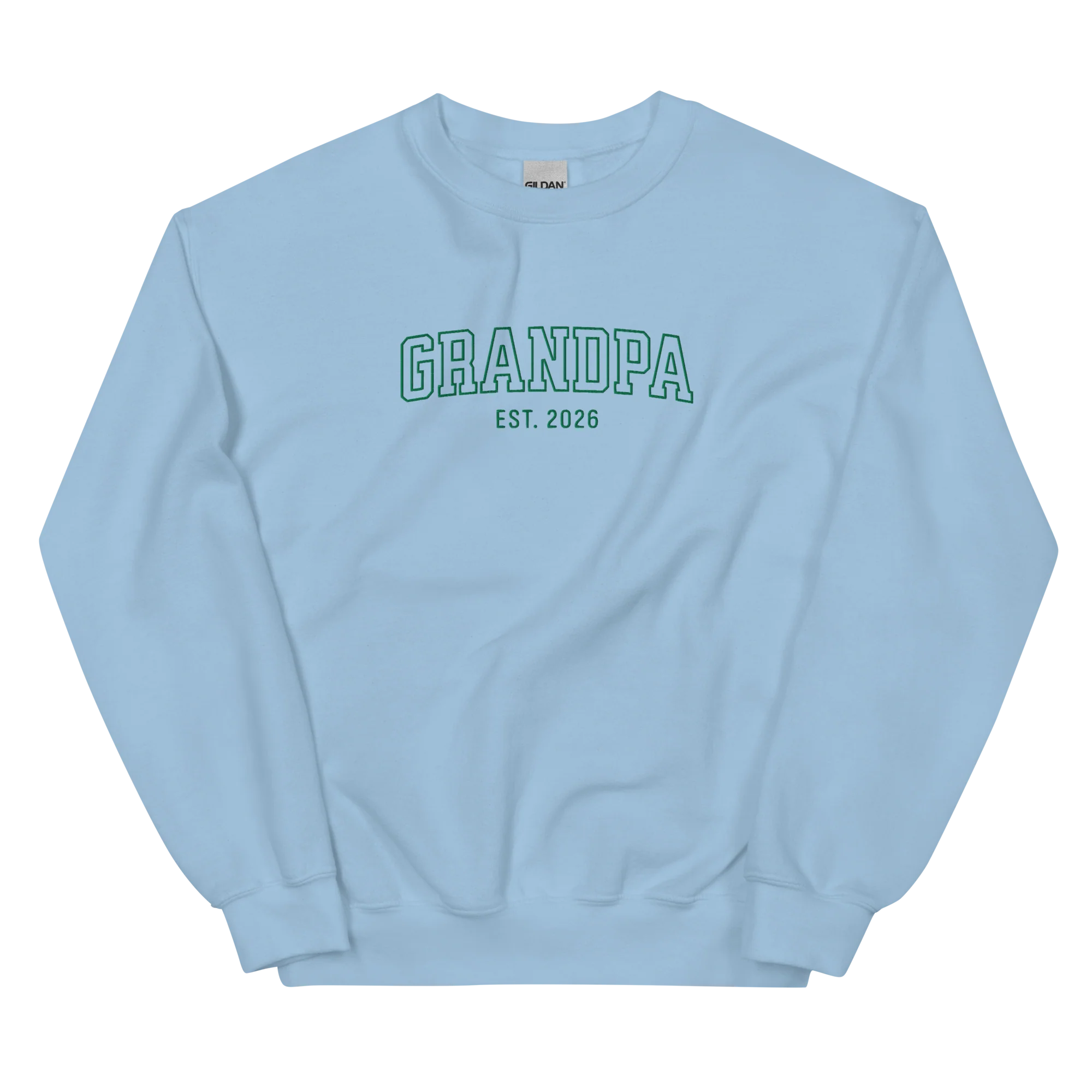 CUSTOM YEAR Grandpa Grandfather Varsity Embroidered Sweatshirt - Image 3