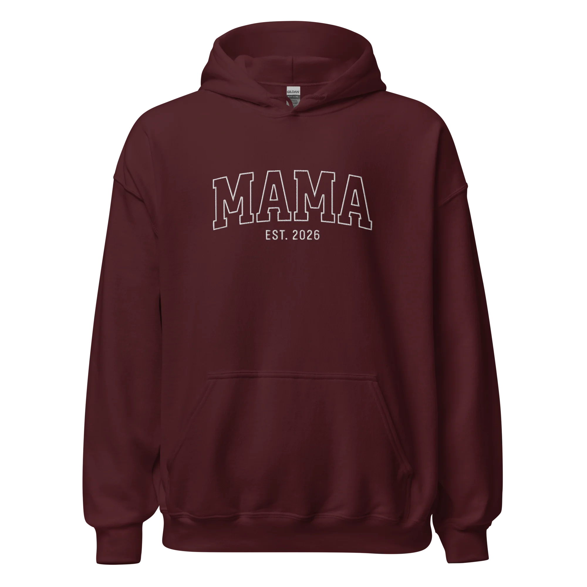 CUSTOM YEAR Mama Varsity Embroidered Hoodie - Image 3