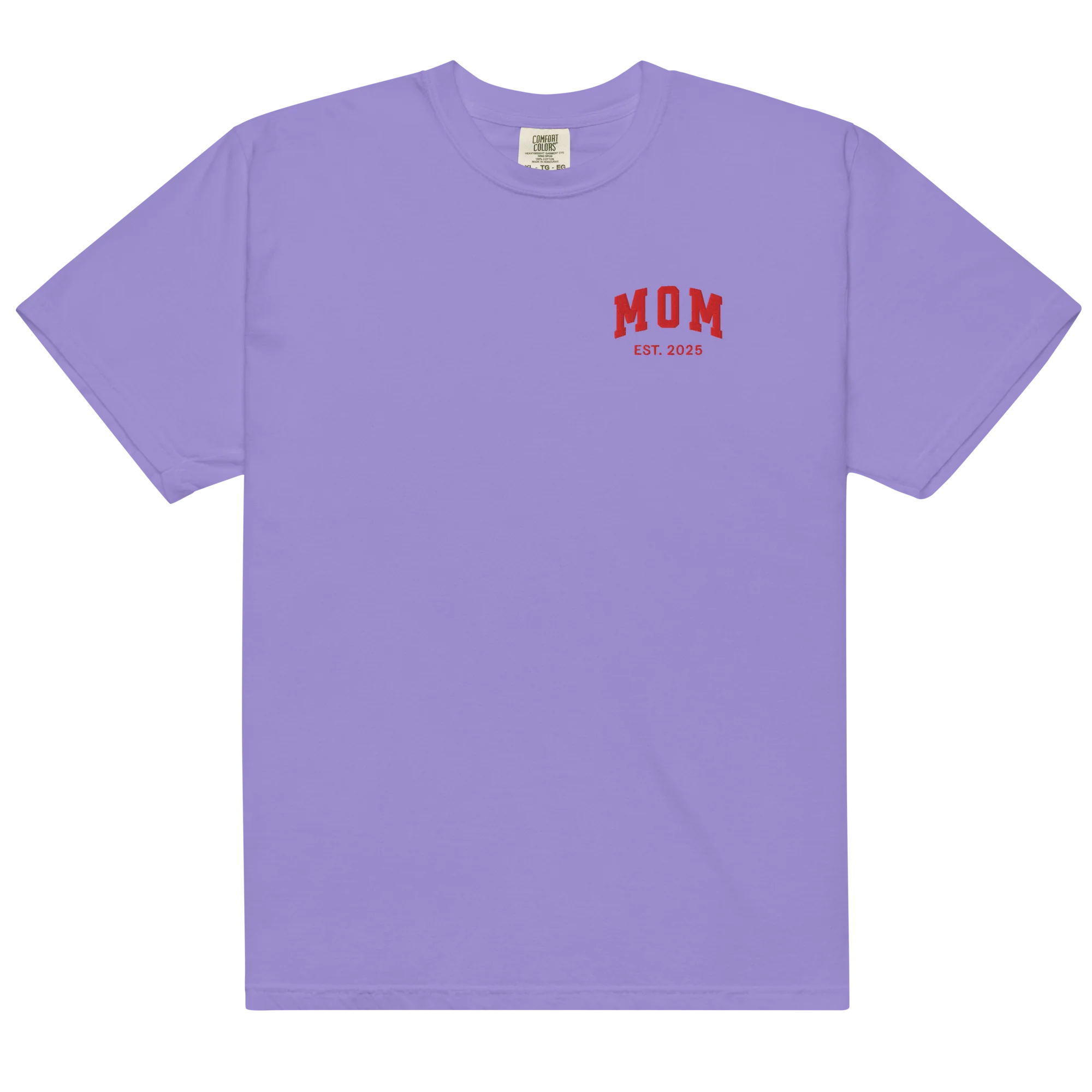 CUSTOM YEAR Mom Embroidered Classic T-Shirt - Image 3
