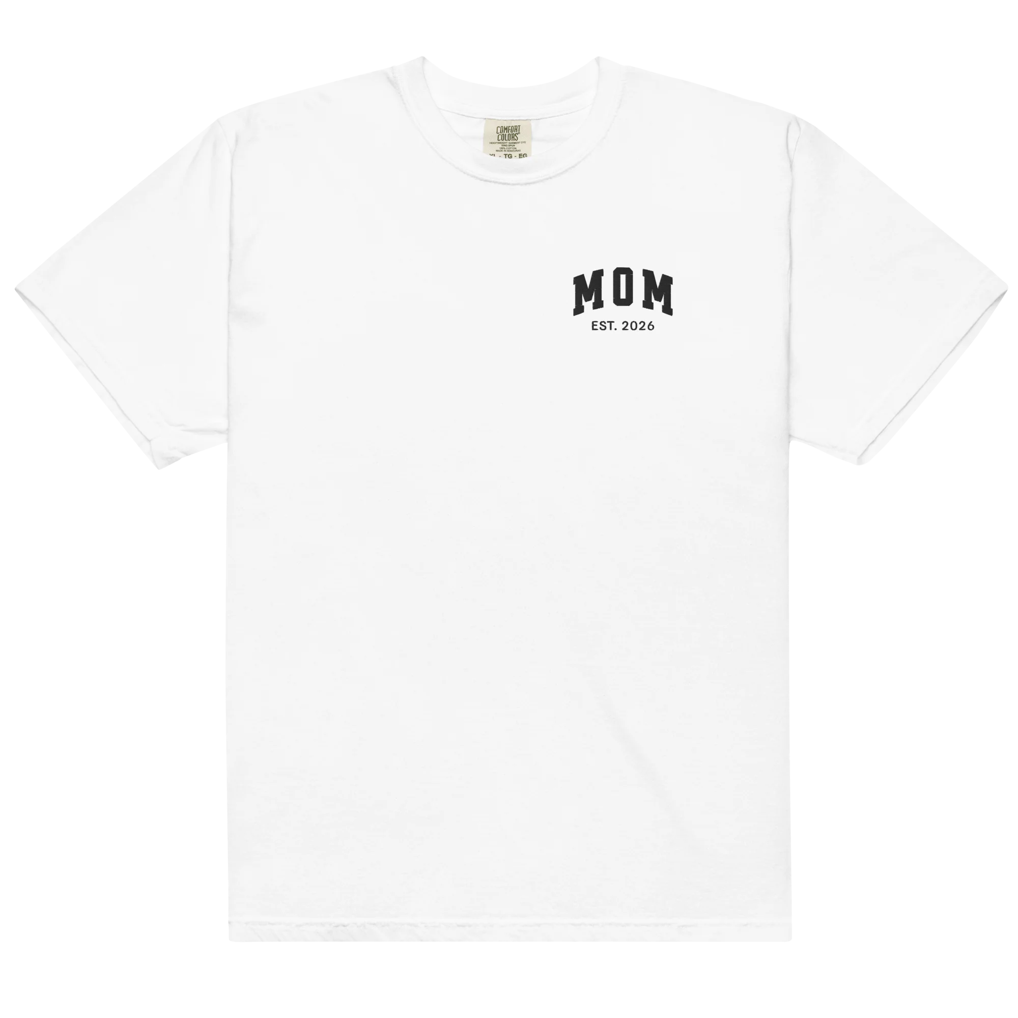 CUSTOM YEAR Mom Embroidered Classic T-Shirt - Image 4
