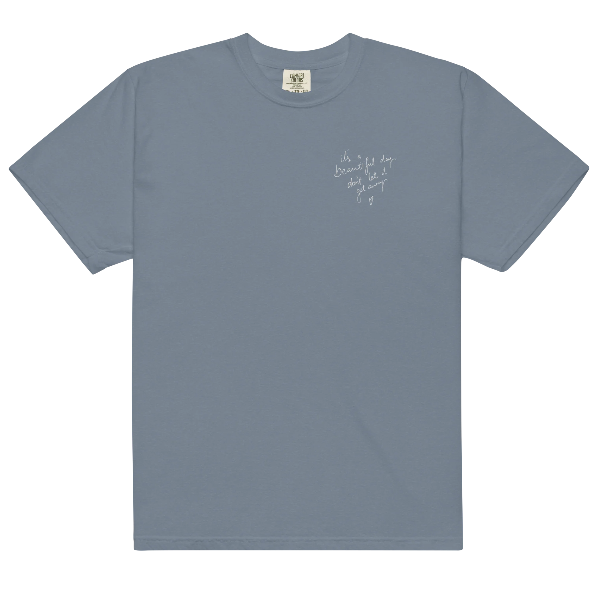 CUSTOM Your Handwriting Note Embroidered Classic T-Shirt - Image 15
