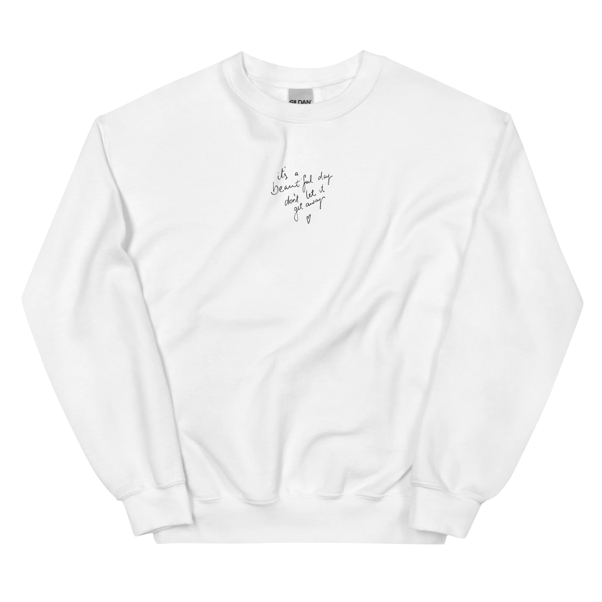 CUSTOM Your Handwriting Note Embroidered Sweatshirt - Image 4