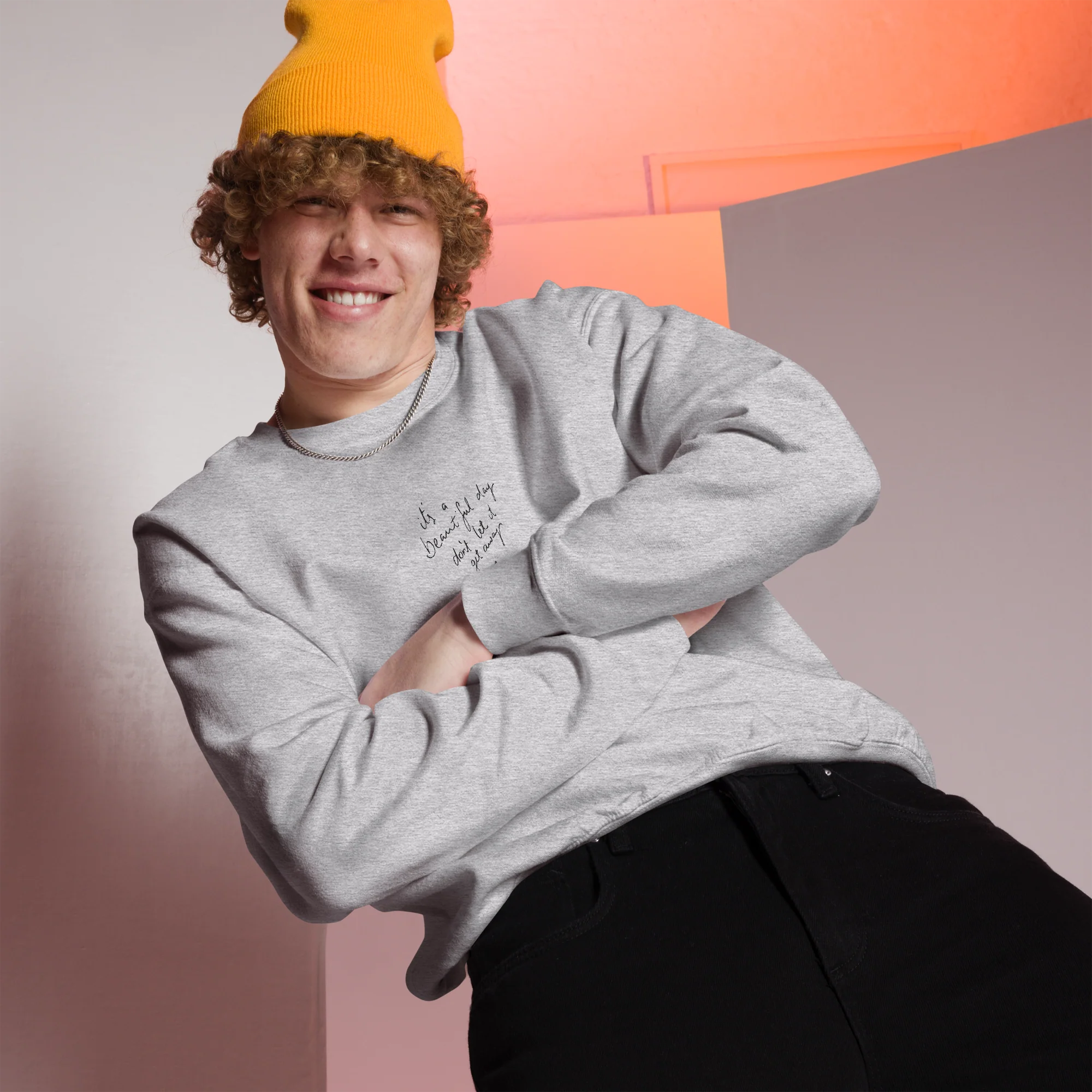 CUSTOM Your Handwriting Note Embroidered Sweatshirt - Image 7