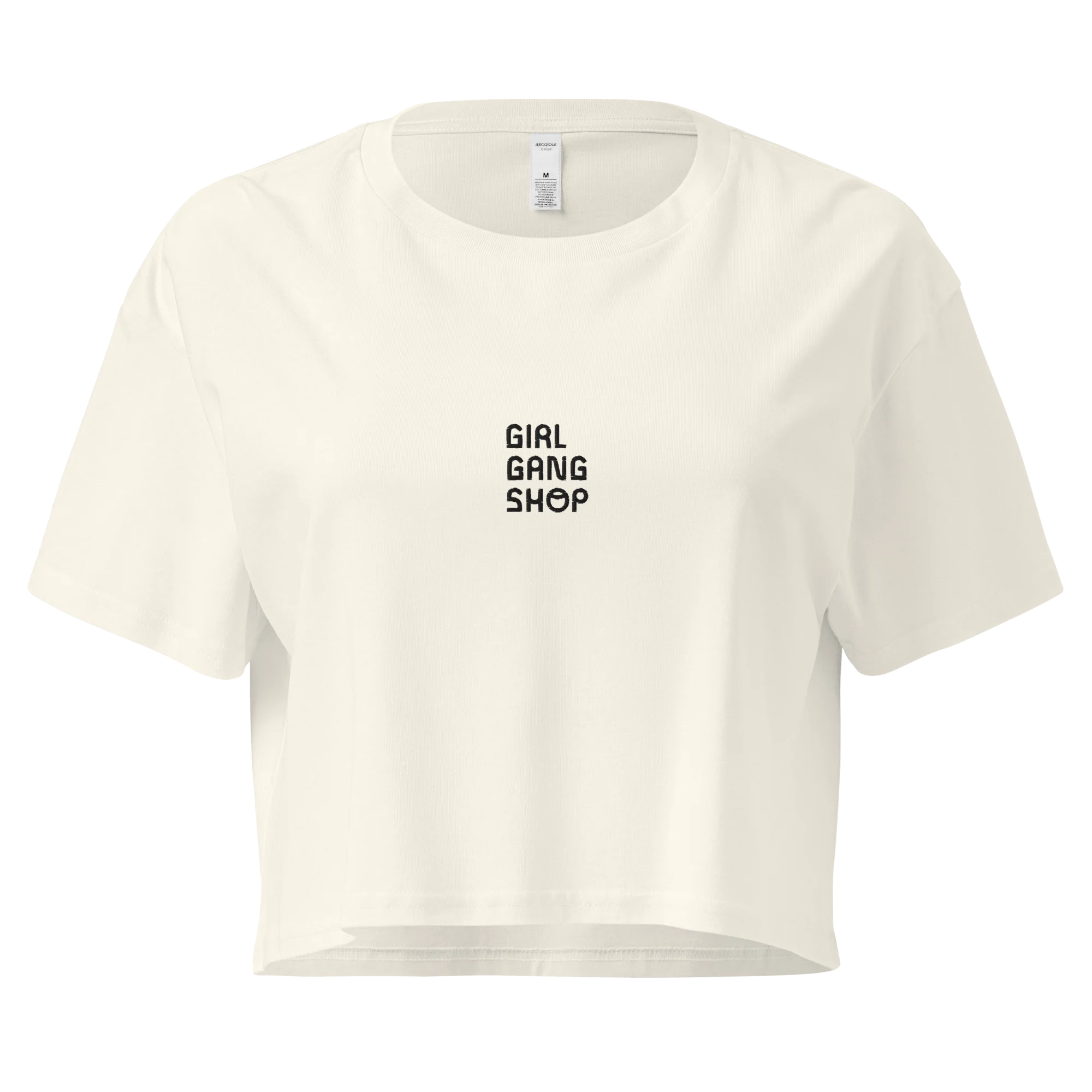 CUSTOM YOUR LOGO Embroidered Crop Tee - Image 3