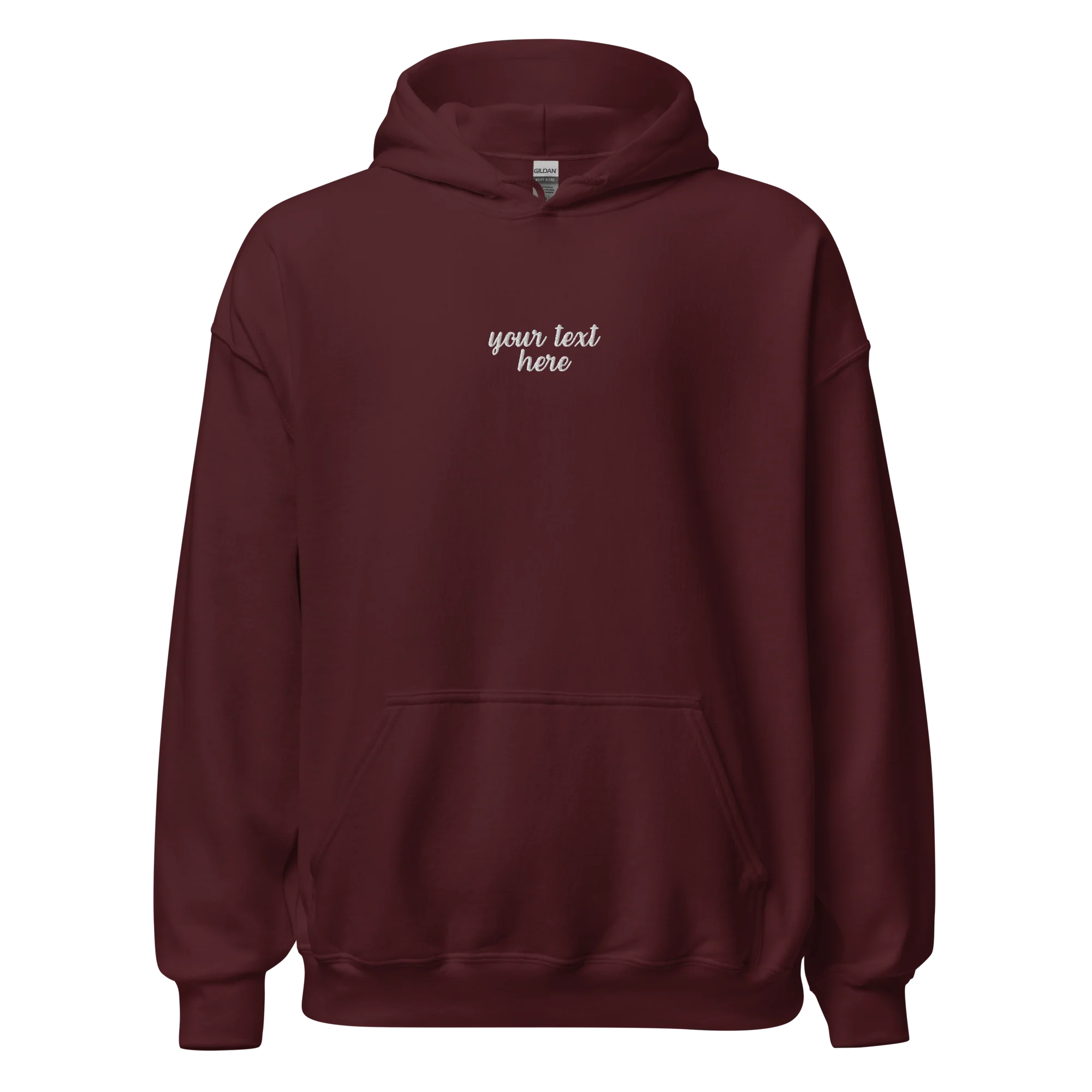 CUSTOM Your Text Cursive Embroidered Hoodie - Image 13