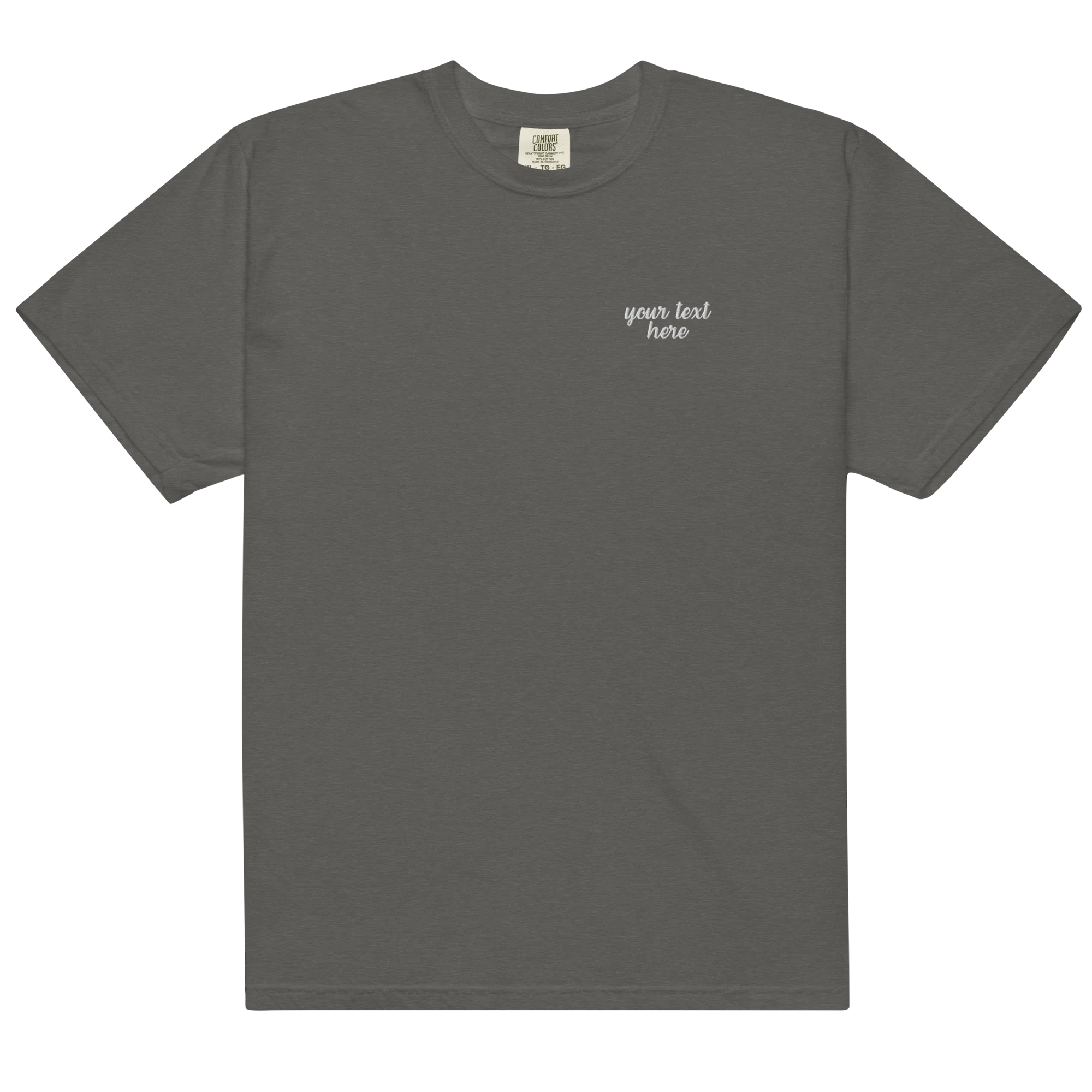 CUSTOM Your Text Cursive Embroidered Classic T-Shirt - Image 12