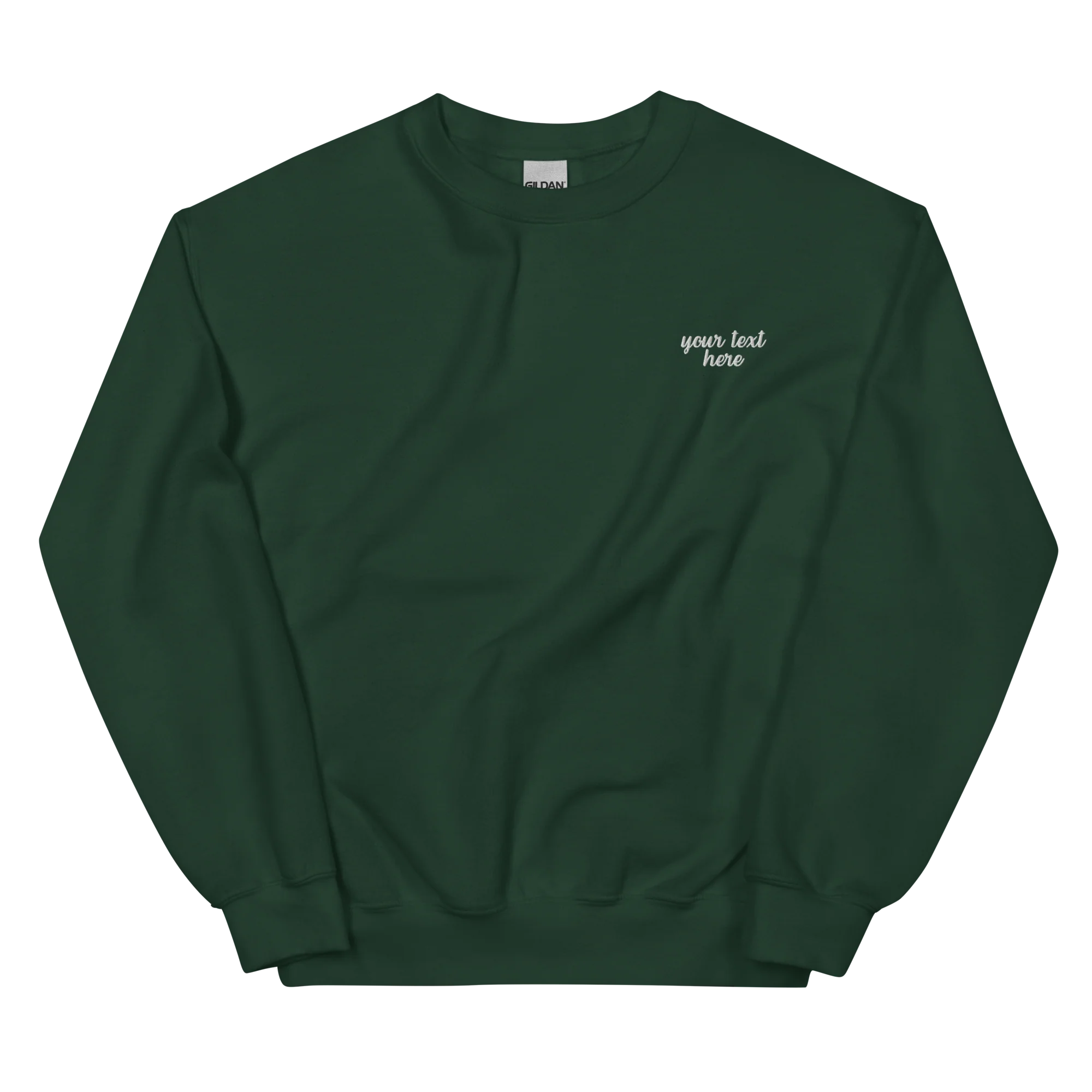 CUSTOM Your Text Cursive Embroidered Sweatshirt - Image 11