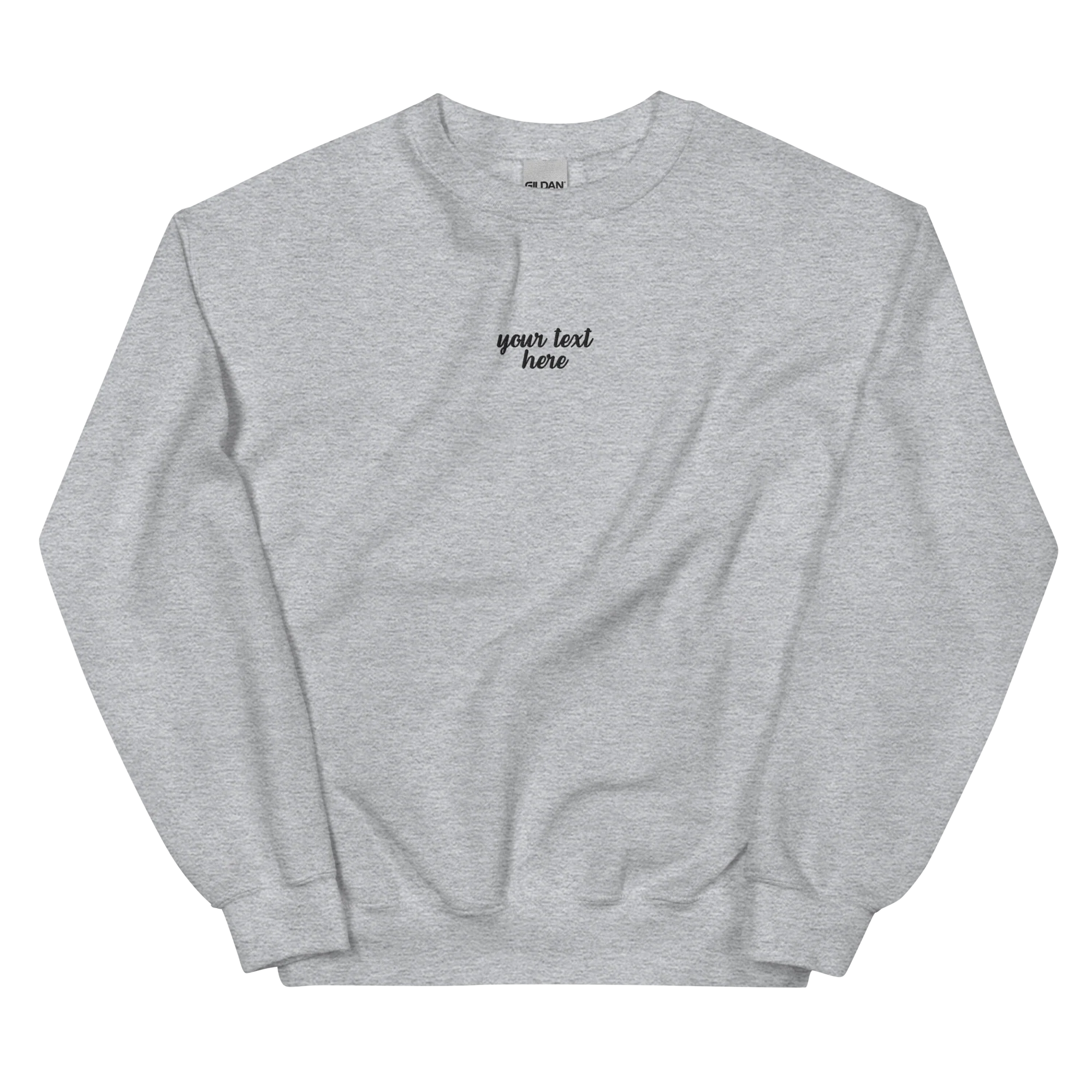 CUSTOM Your Text Cursive Embroidered Sweatshirt - Image 4