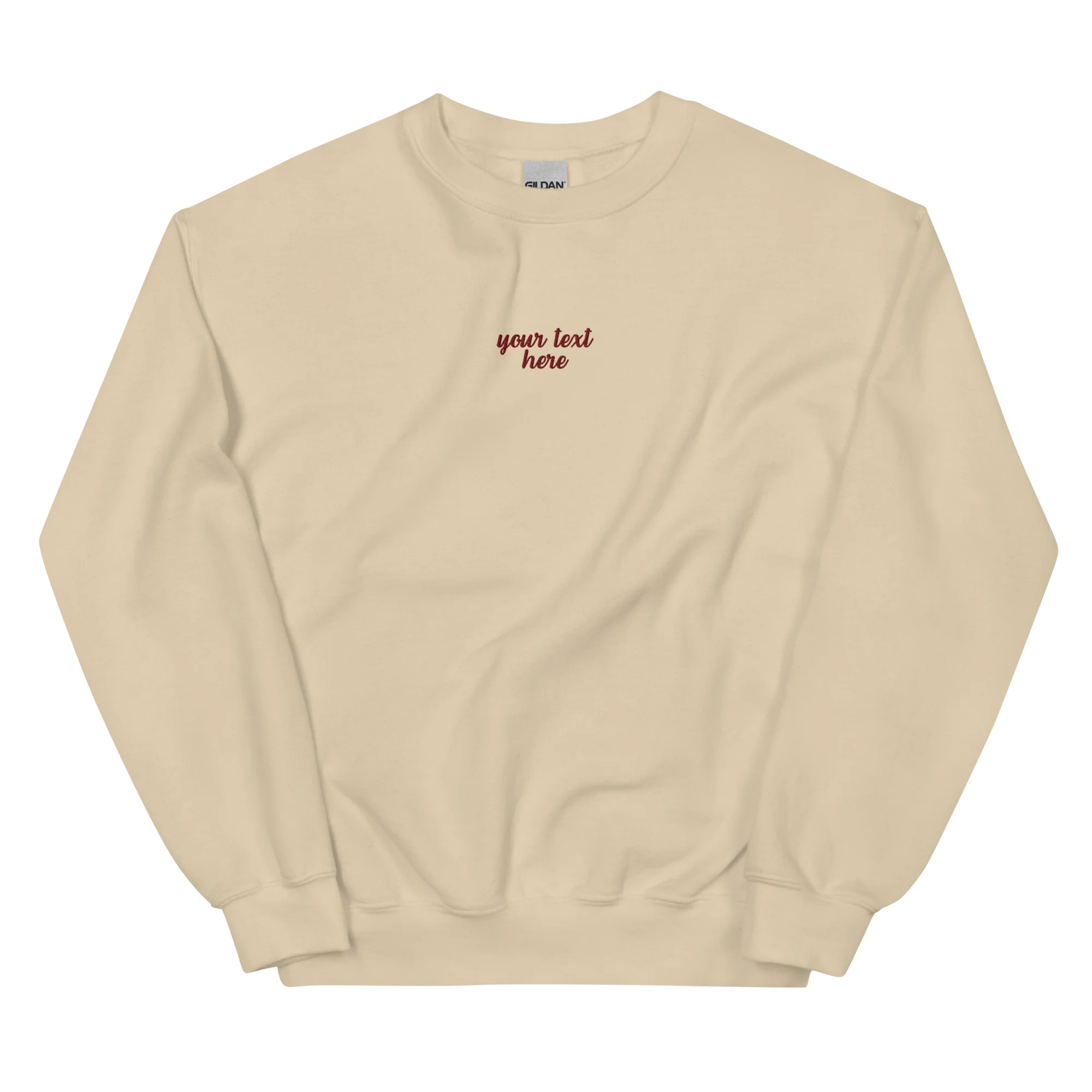 CUSTOM Your Text Cursive Embroidered Sweatshirt - Image 8
