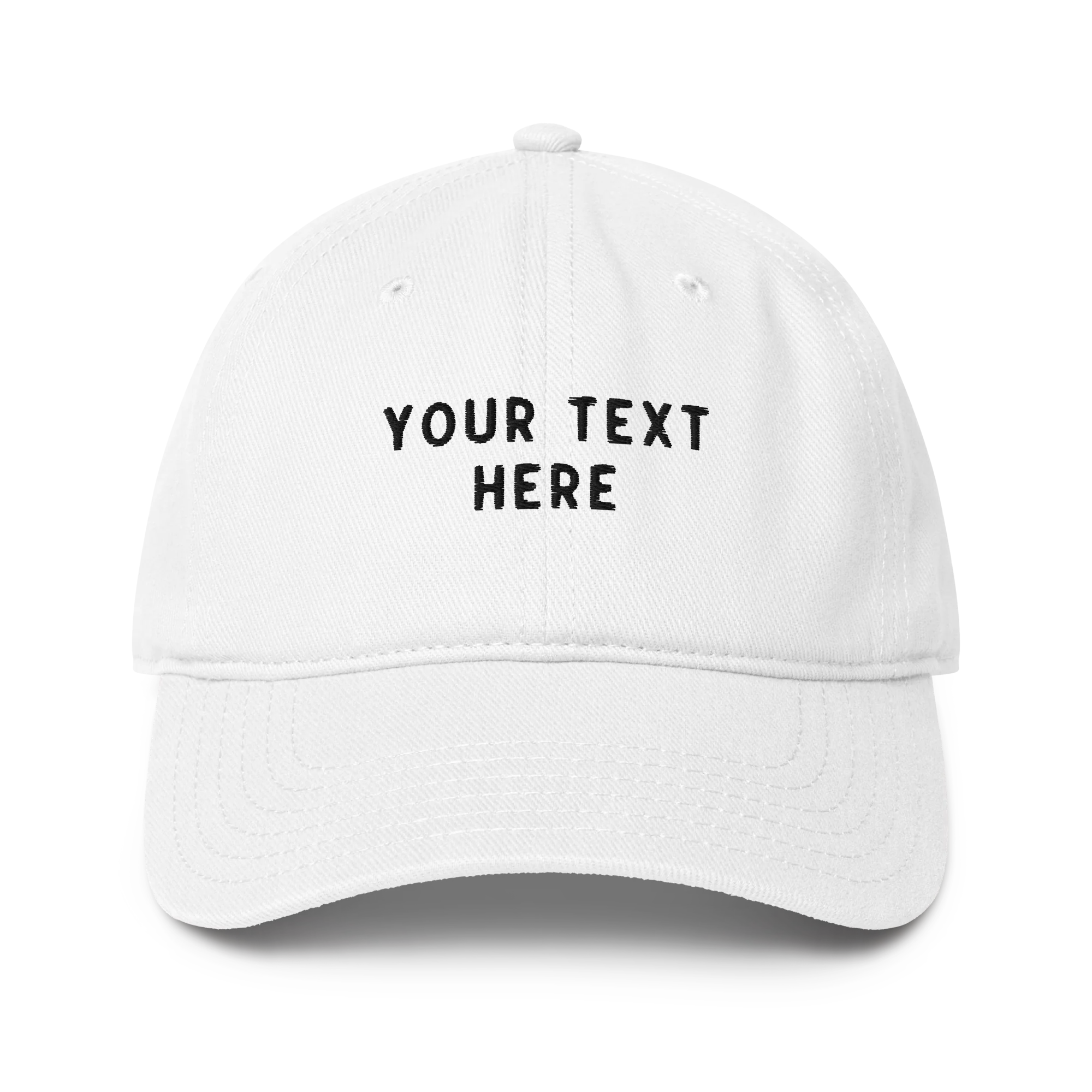 CUSTOM Your Text Embroidered Baseball Cap - Image 3