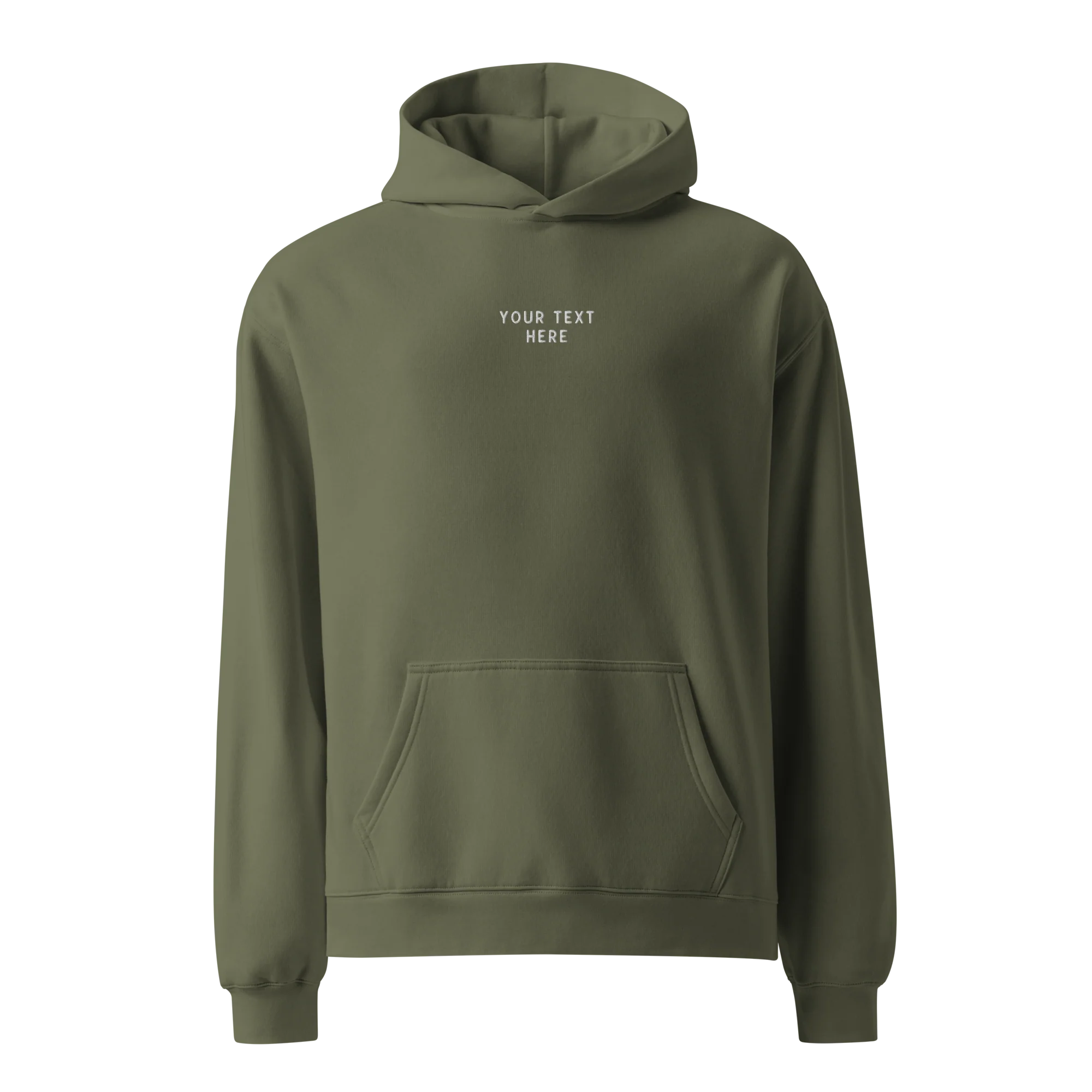 CUSTOM Your Text Embroidered Premium Oversized Hoodie - Image 11