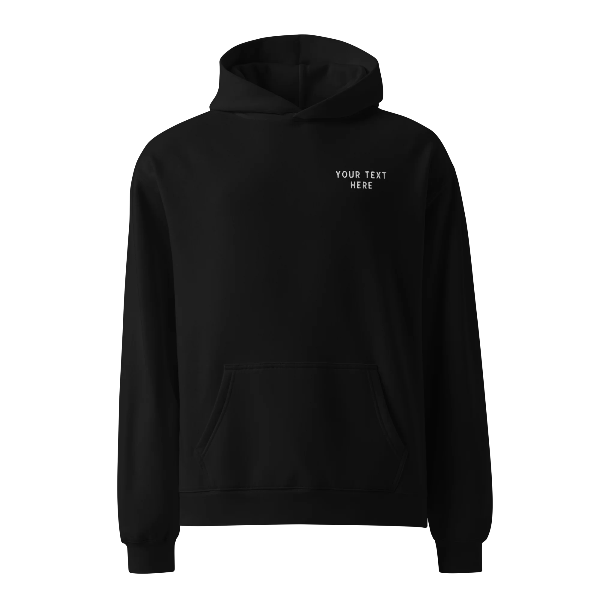 CUSTOM Your Text Embroidered Premium Oversized Hoodie - Image 12