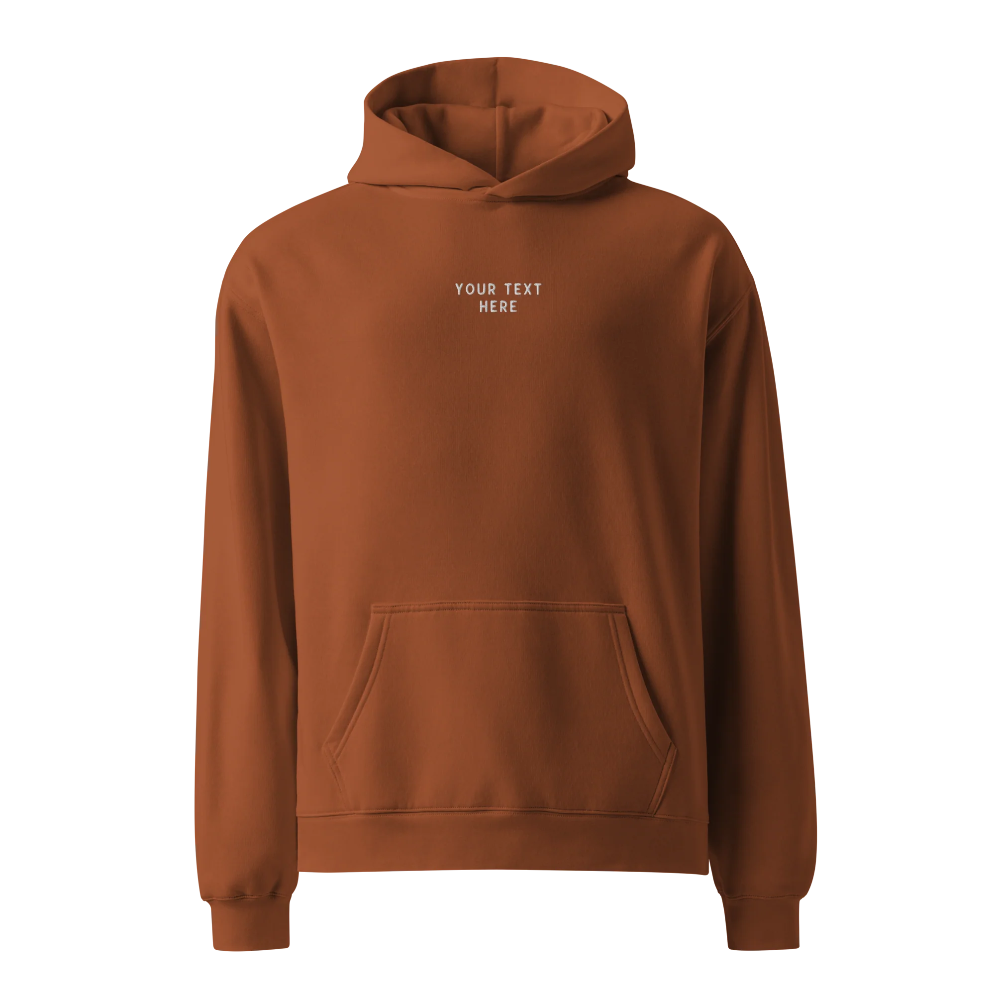 CUSTOM Your Text Embroidered Premium Oversized Hoodie - Image 4