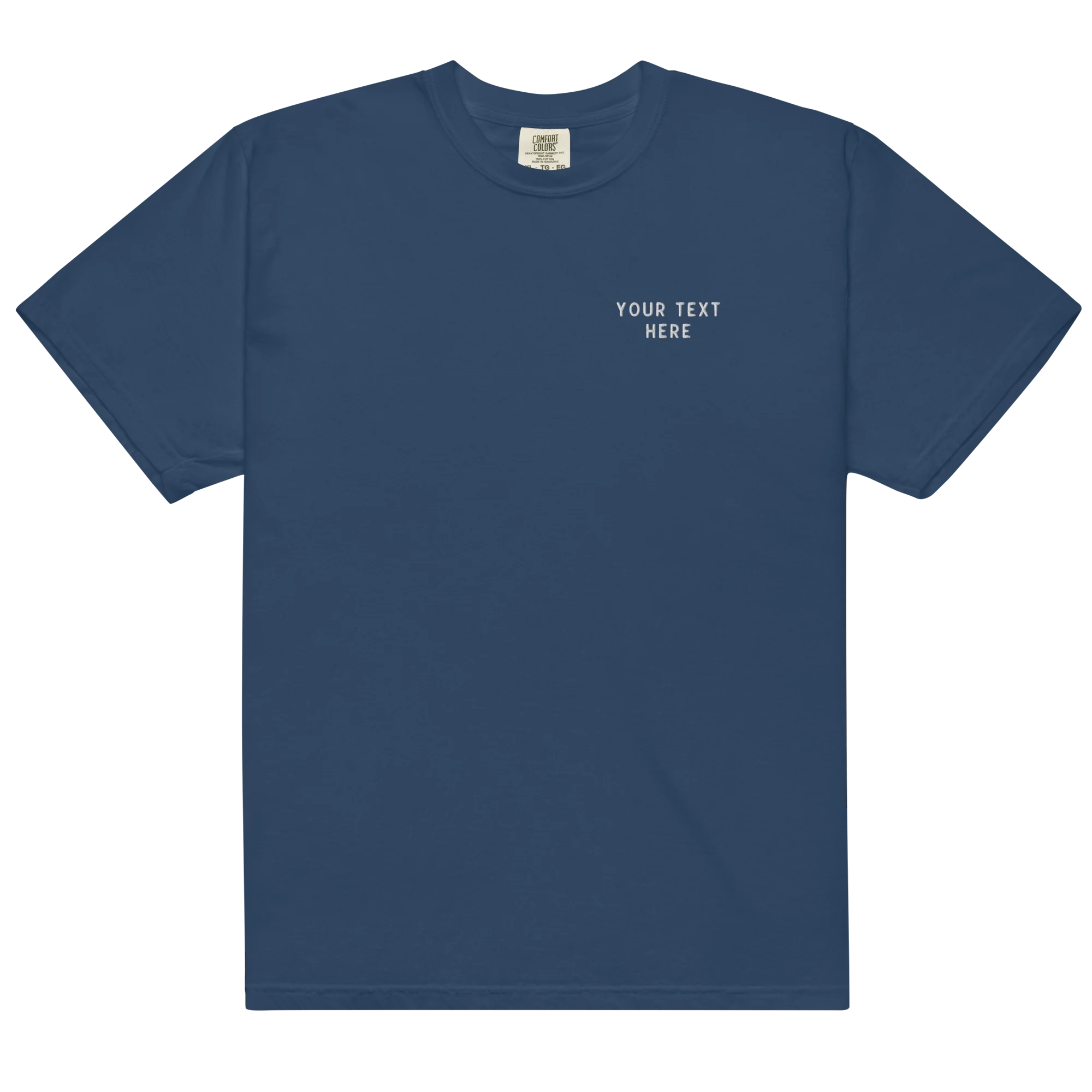 CUSTOM Your Text Embroidered Classic T-Shirt - Image 7