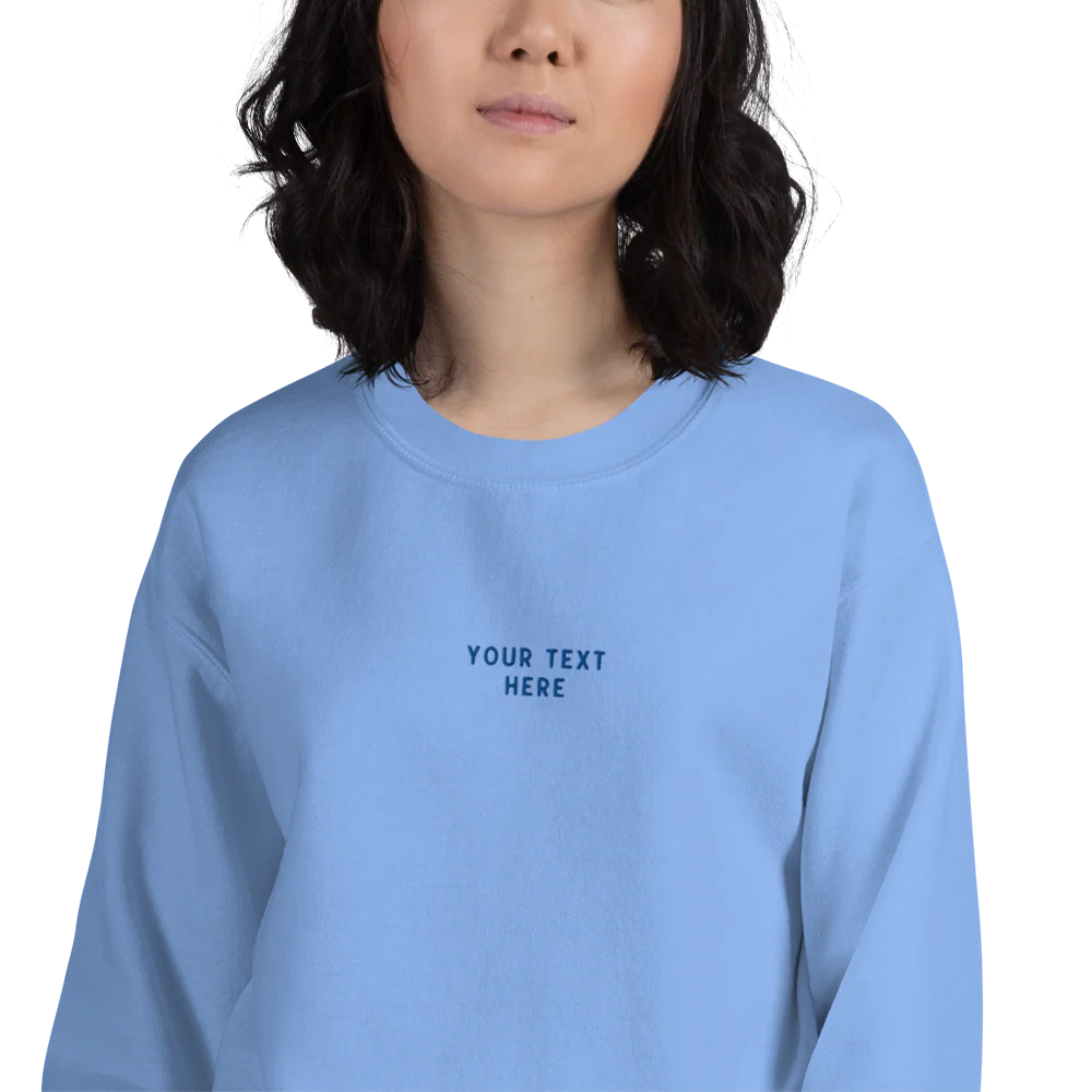 CUSTOM Your Text Embroidered Sweatshirt - Image 10