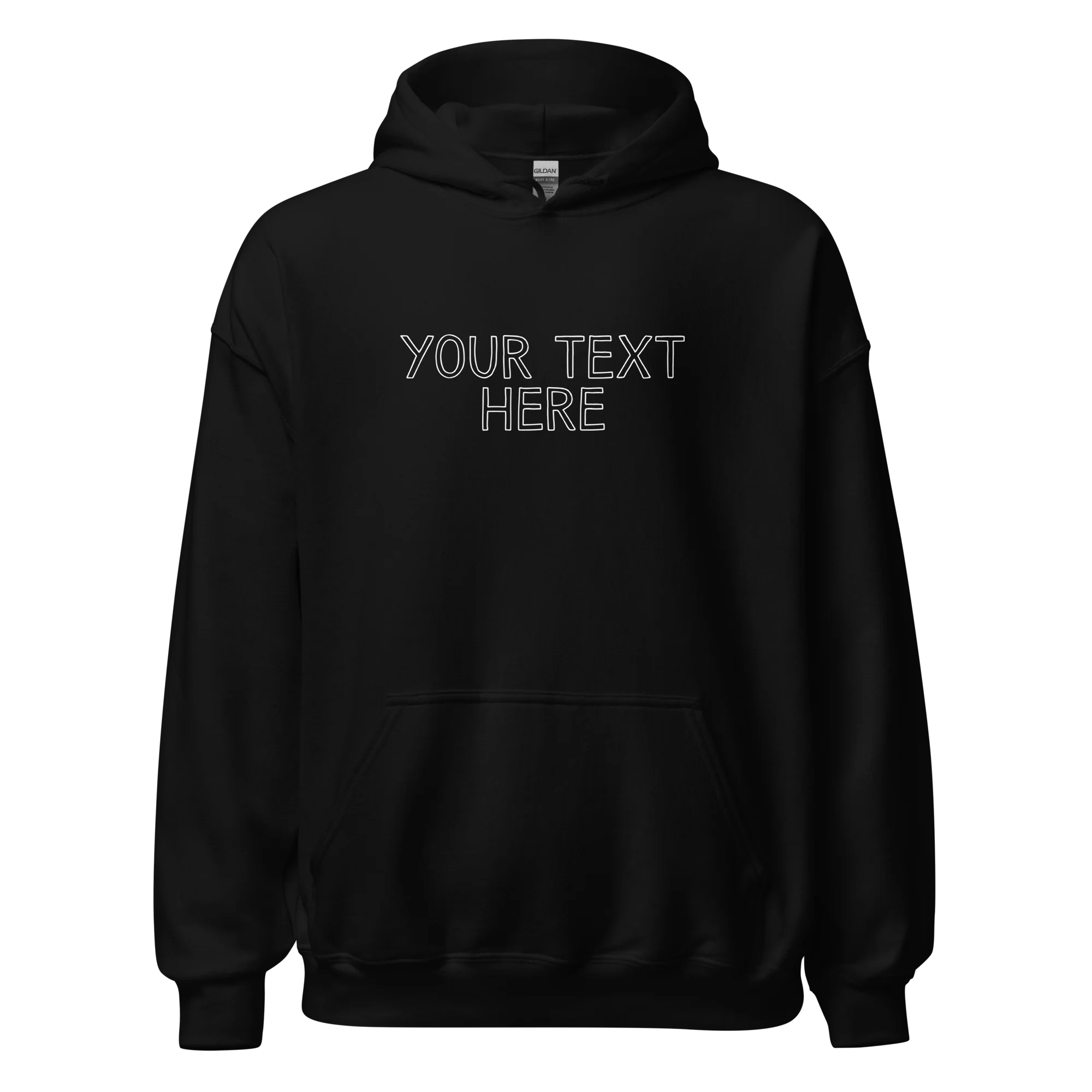 CUSTOM Your Text Outline Hoodie - Image 6