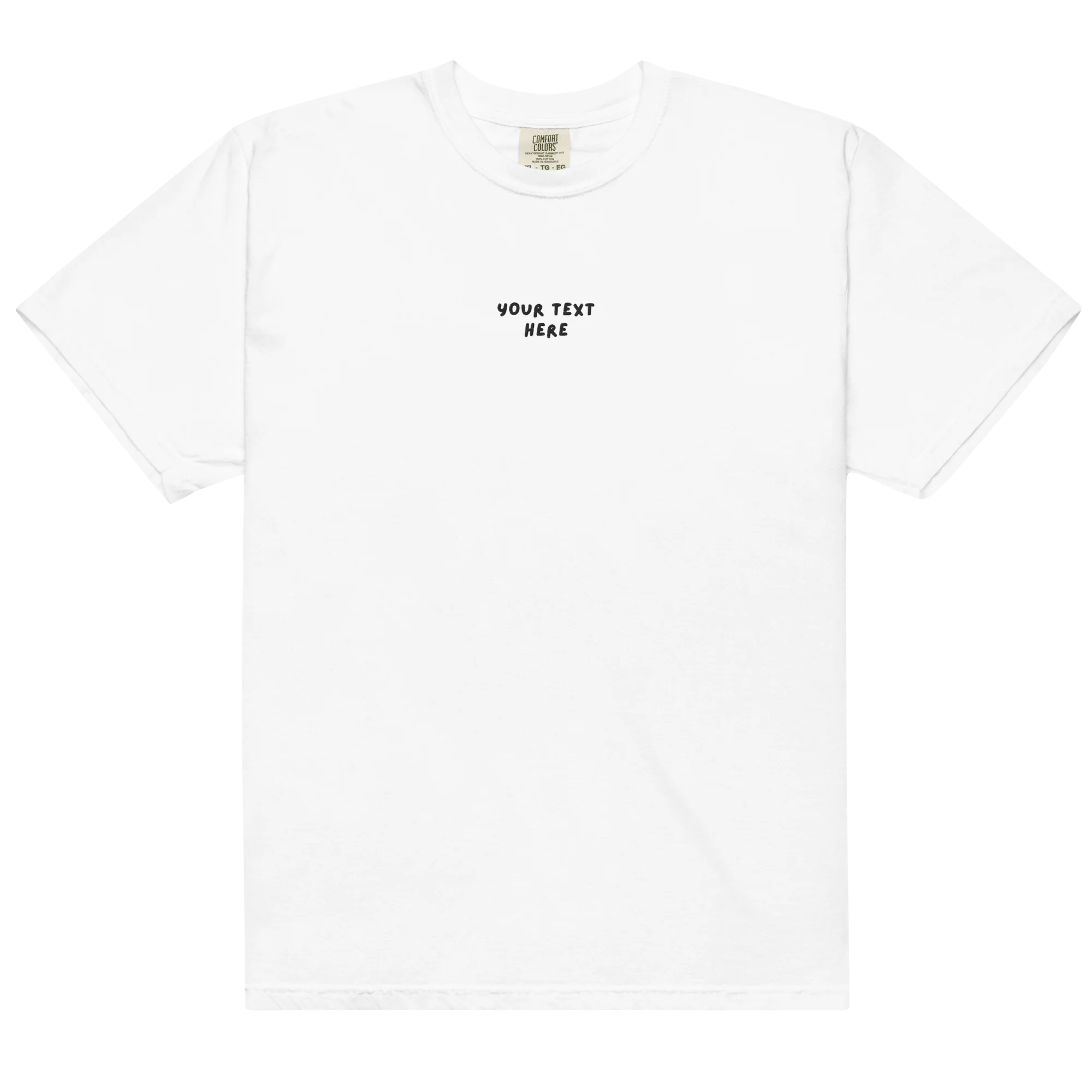 CUSTOM Your Text Playful Embroidered Classic T-Shirt - Image 3