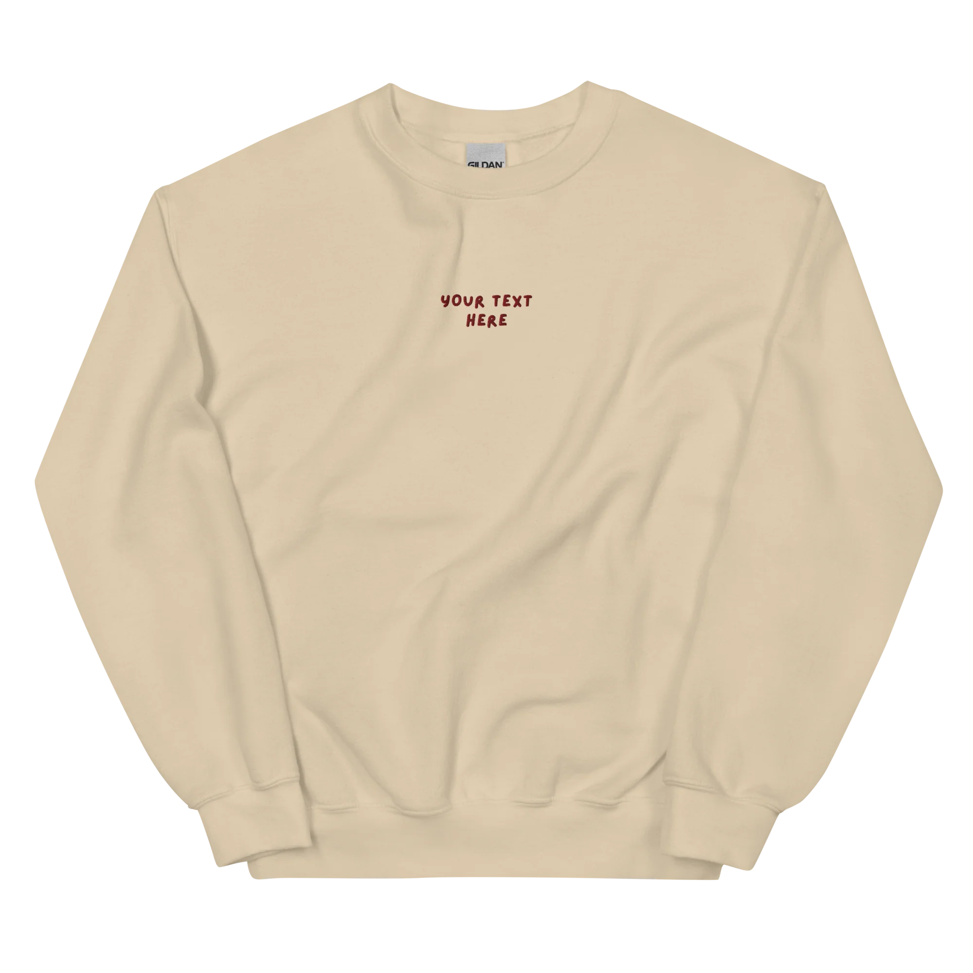 CUSTOM Your Text Playful Embroidered Sweatshirt - Image 4