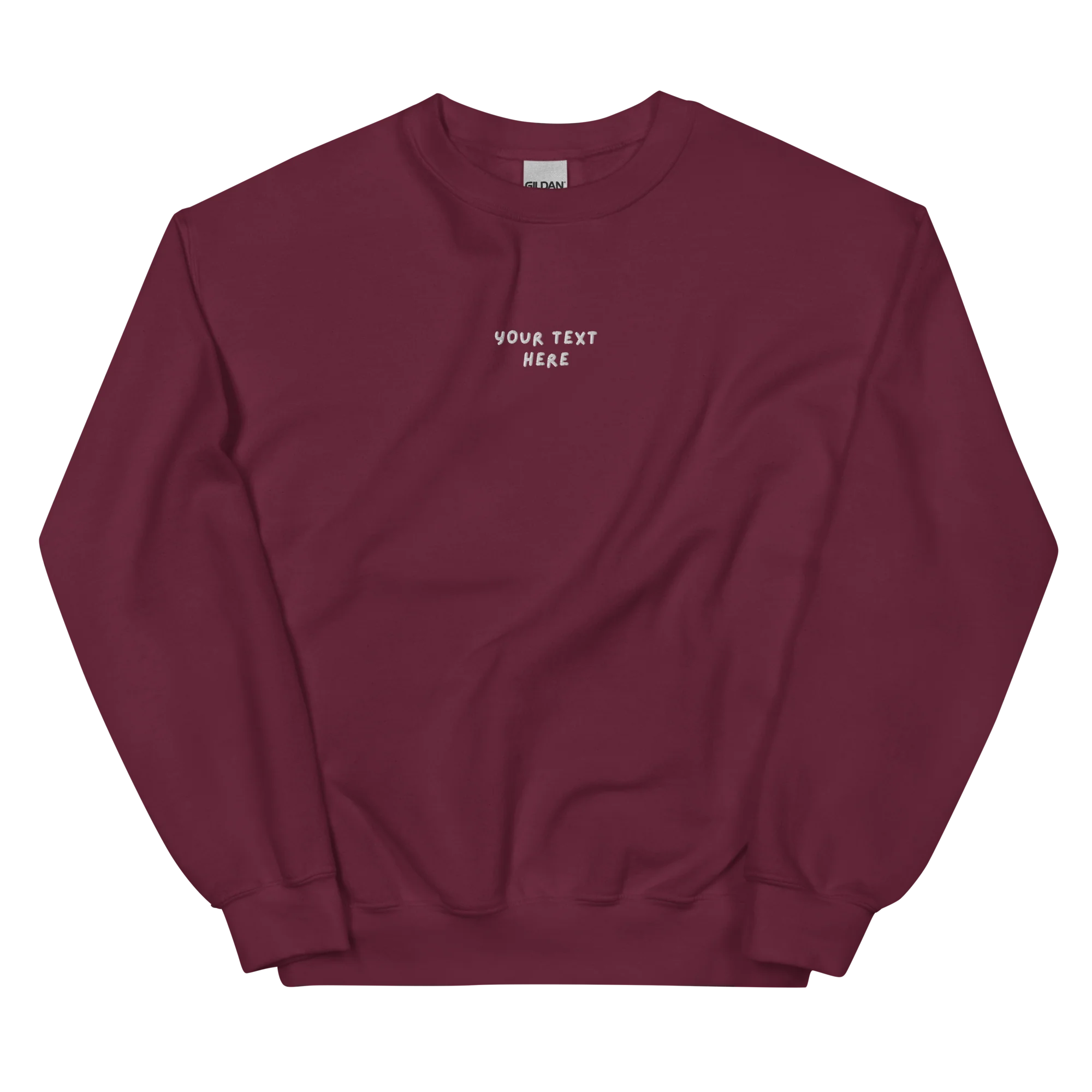 CUSTOM Your Text Playful Embroidered Sweatshirt - Image 5
