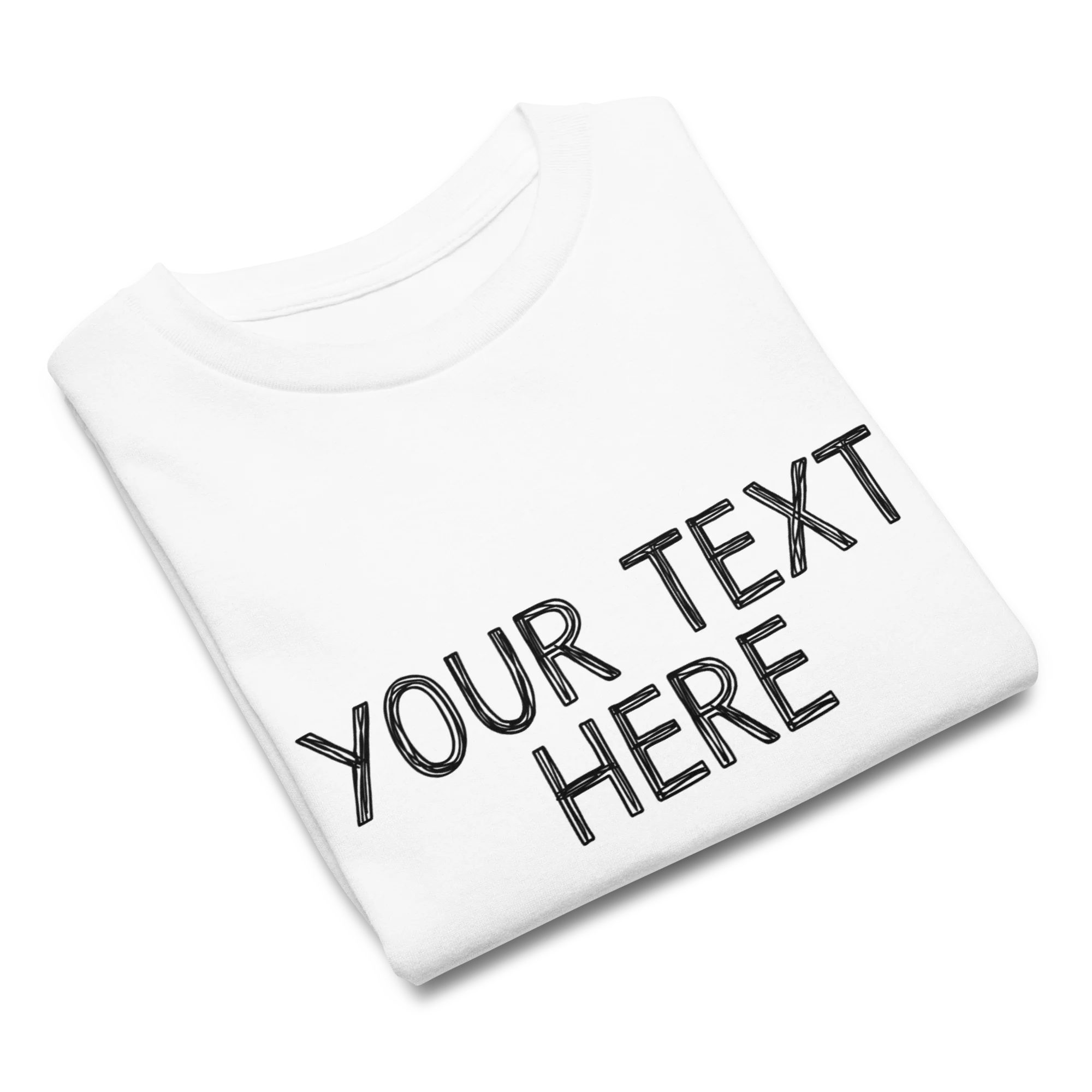 CUSTOM Your Text Scribbles Baby Tee - Image 3