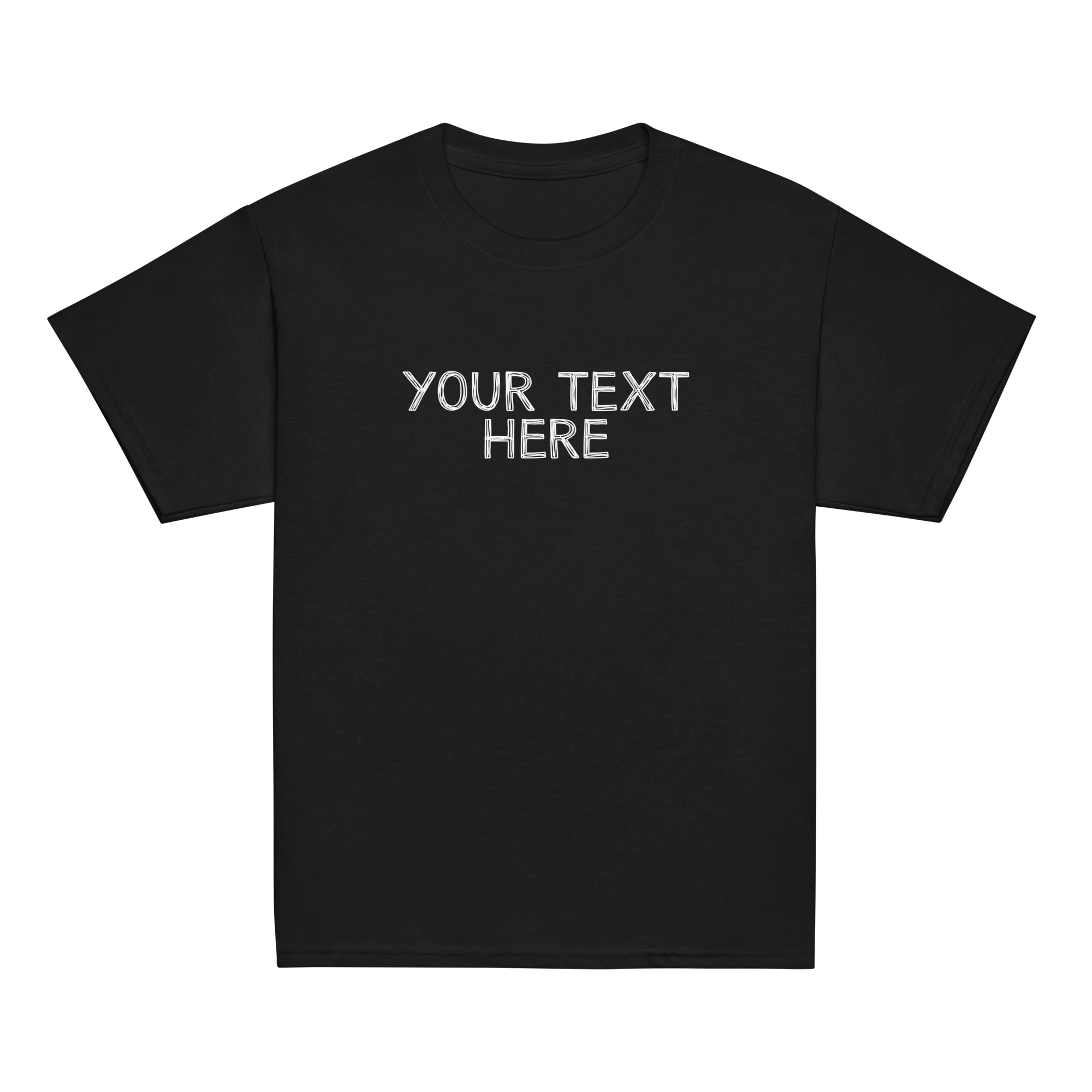 CUSTOM Your Text Scribbles Baby Tee - Image 8