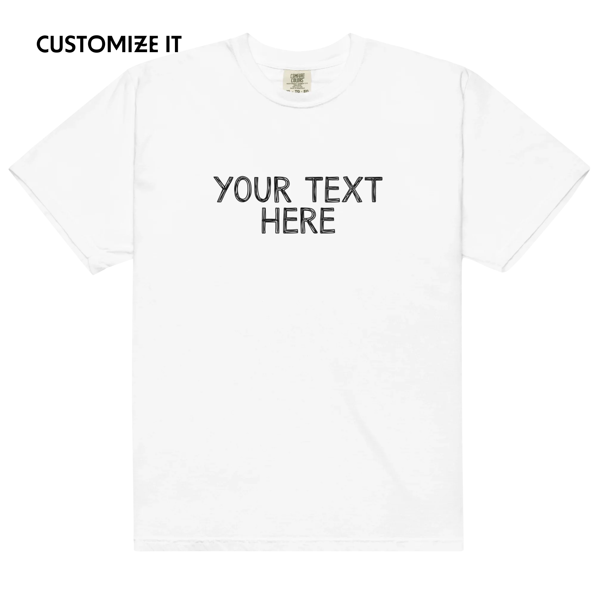 CUSTOM Your Text Scribbles Classic T-Shirt