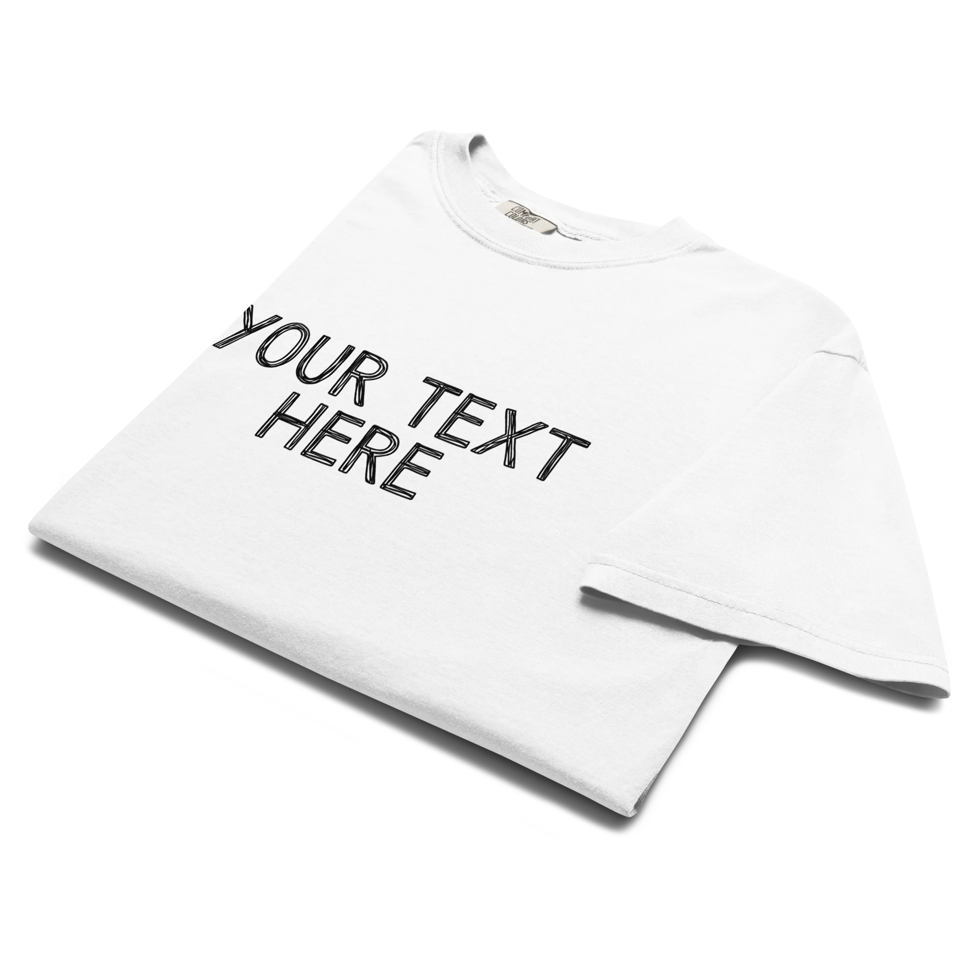 CUSTOM Your Text Scribbles Classic T-Shirt - Image 3