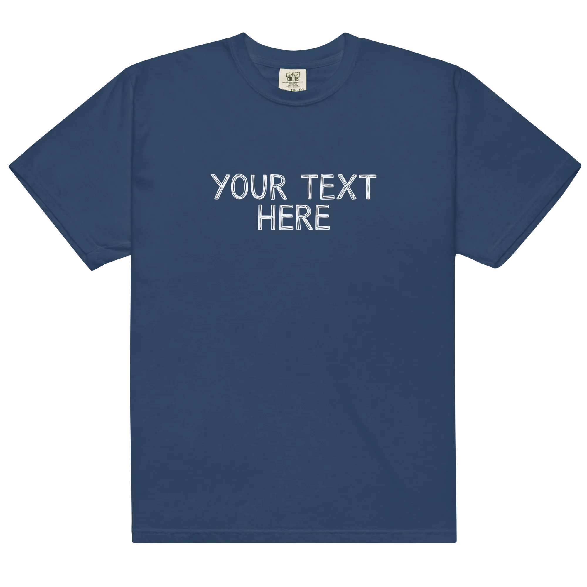 CUSTOM Your Text Scribbles Classic T-Shirt - Image 5