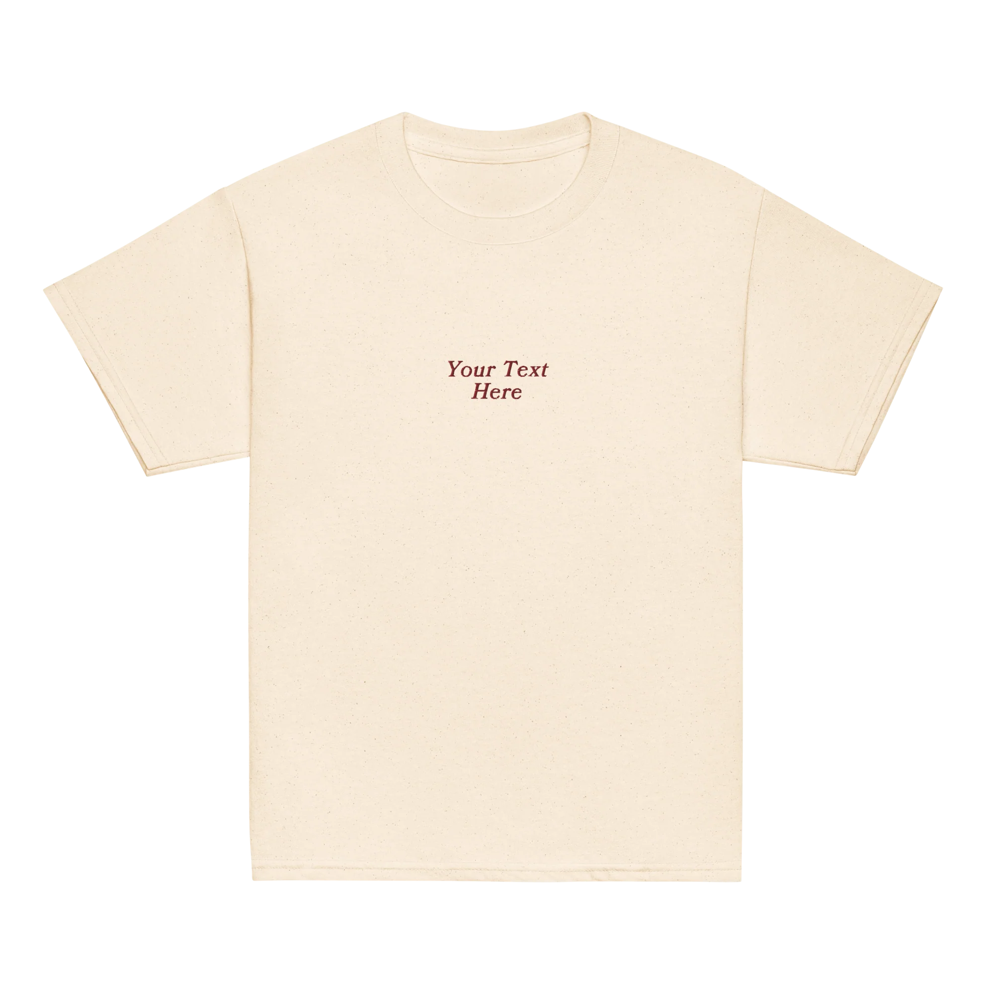 CUSTOM Your Text Serifed Embroidered Baby Tee - Image 7