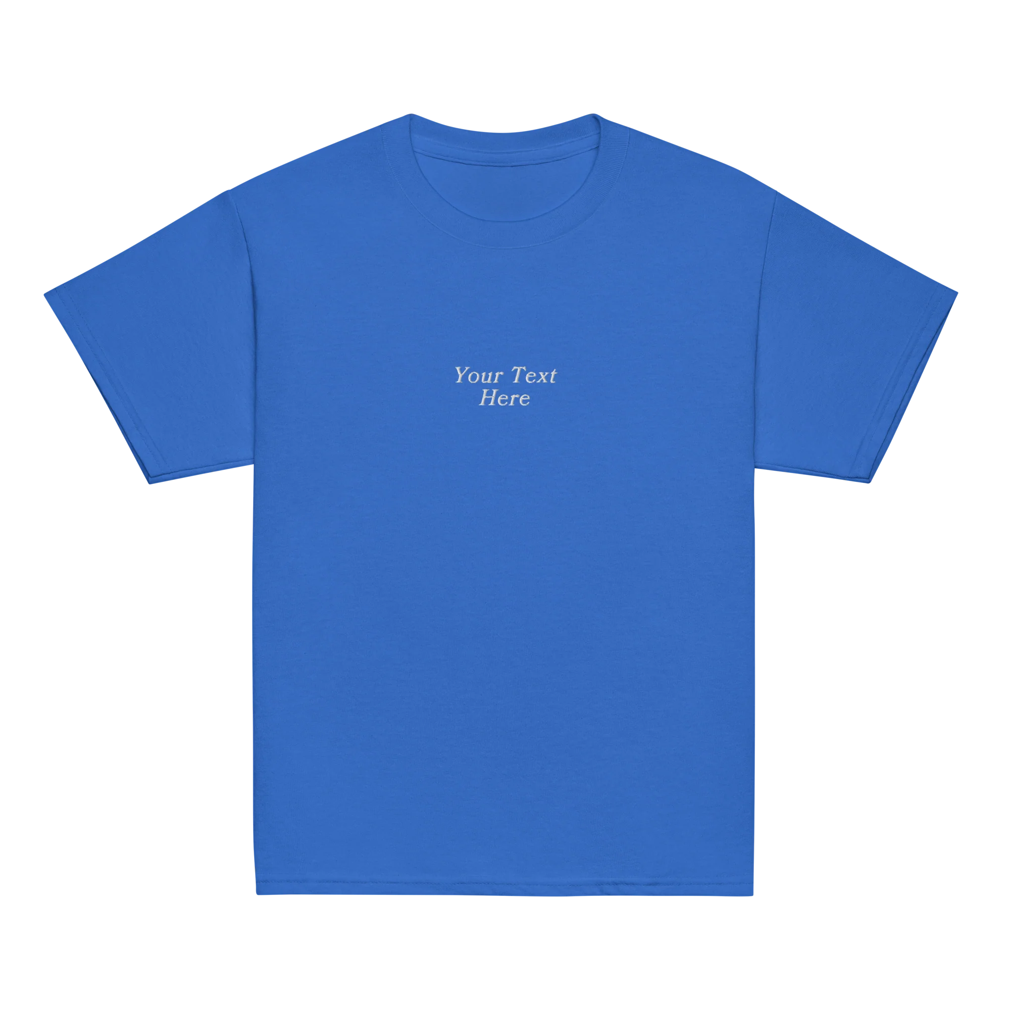 CUSTOM Your Text Serifed Embroidered Baby Tee - Image 9
