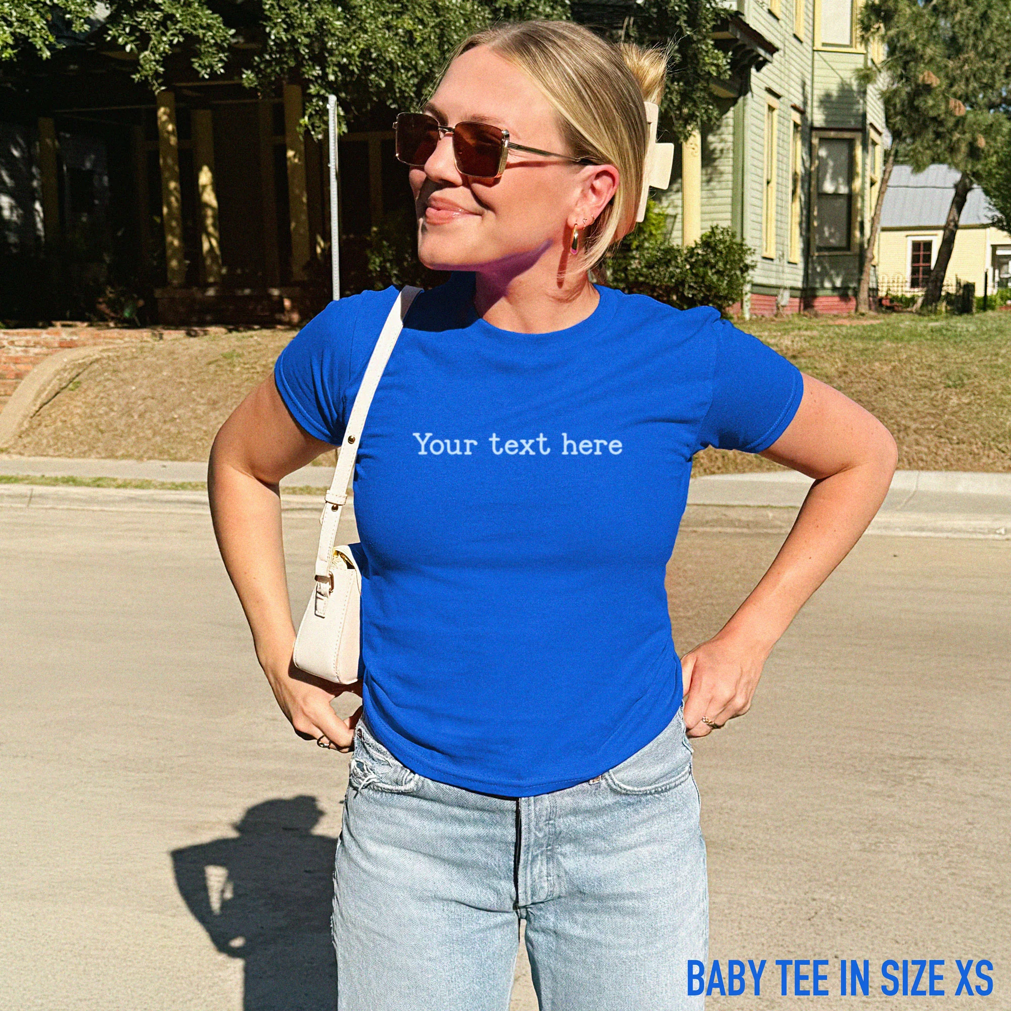 CUSTOM Your Text Typewriter Baby Tee - Image 2