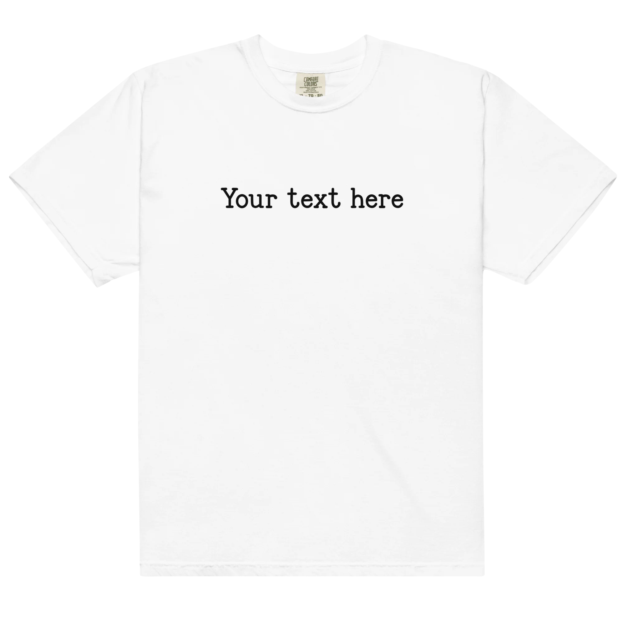 CUSTOM Your Text Typewriter Classic T-Shirt - Image 4