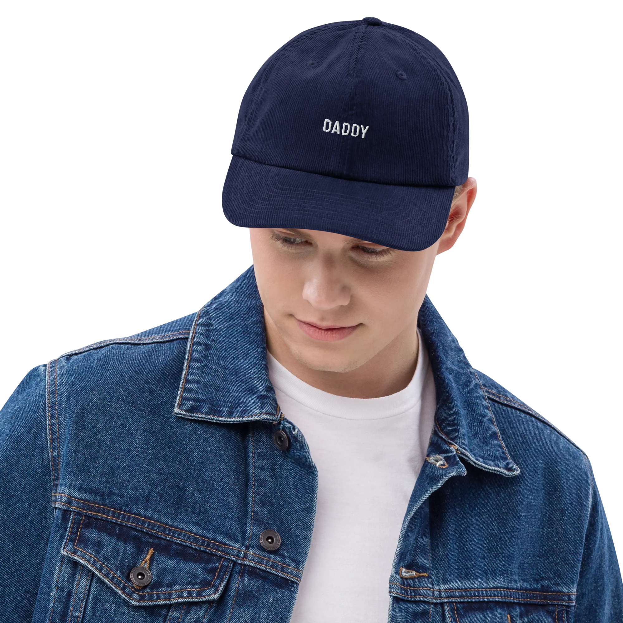 Daddy Embroidered Corduroy Hat - Image 11