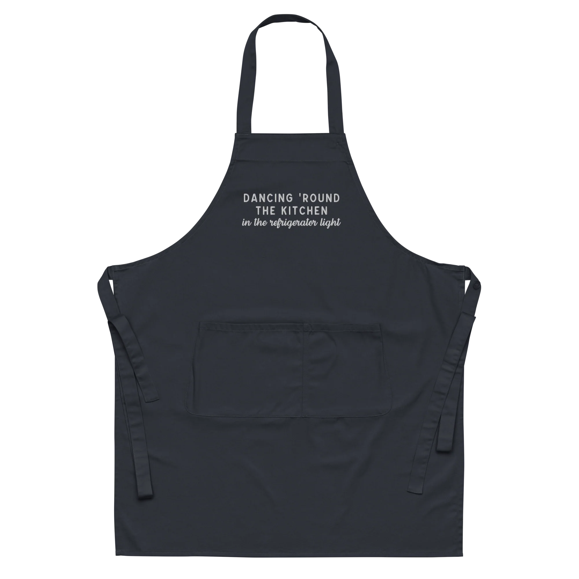 Dancing 'Round The Kitchen Embroidered Organic Cotton Apron - Image 11