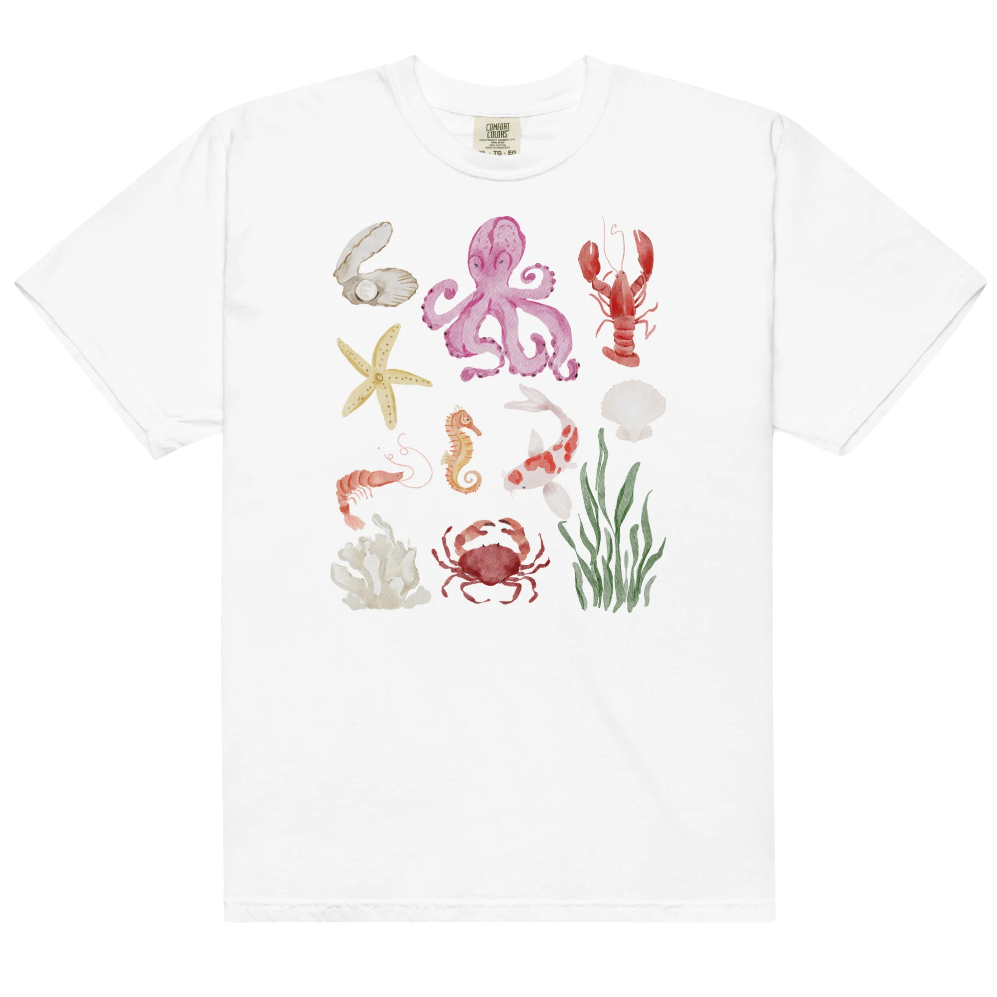 Deep Sea Baby Watercolor Classic T-Shirt - Image 3
