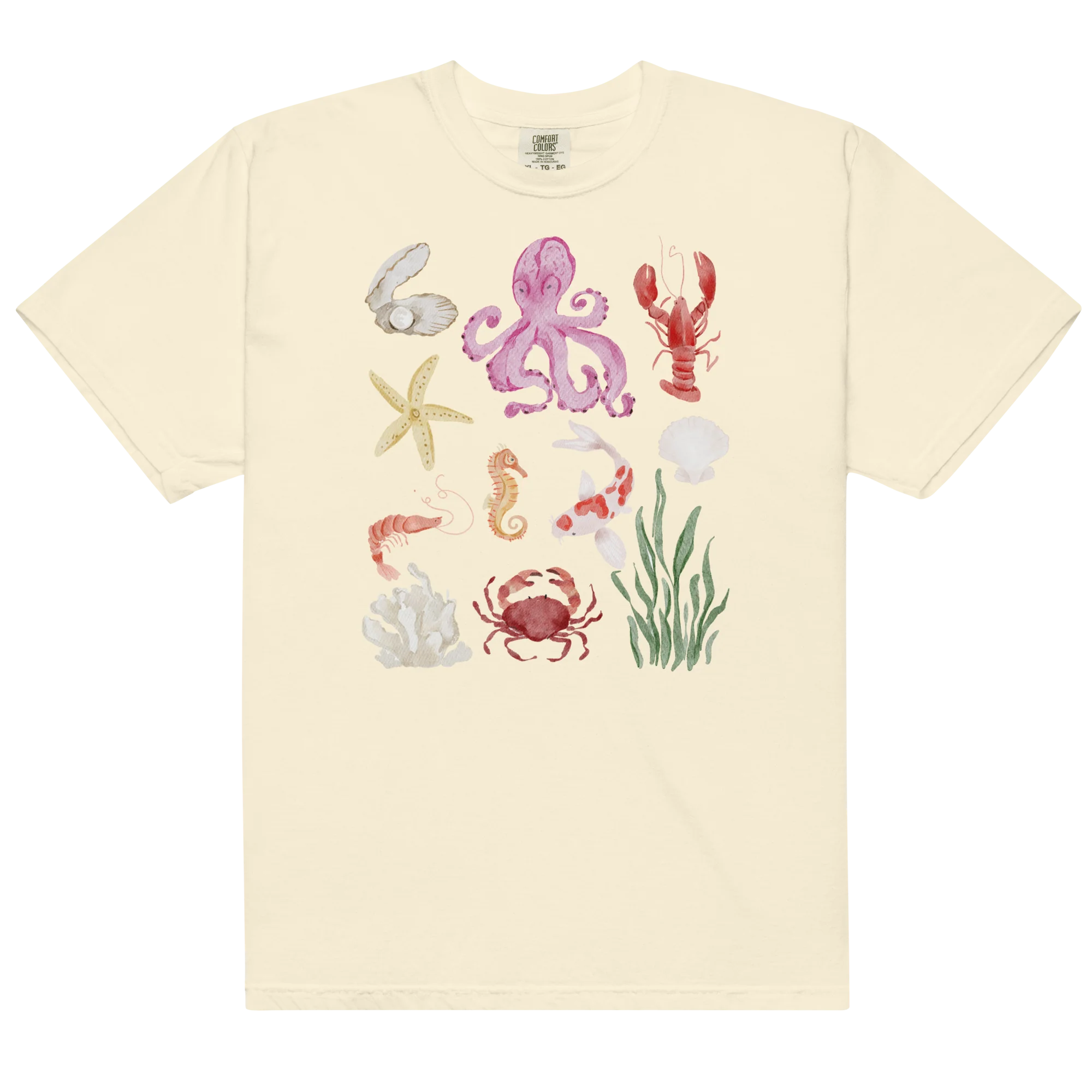 Deep Sea Baby Watercolor Classic T-Shirt - Image 4