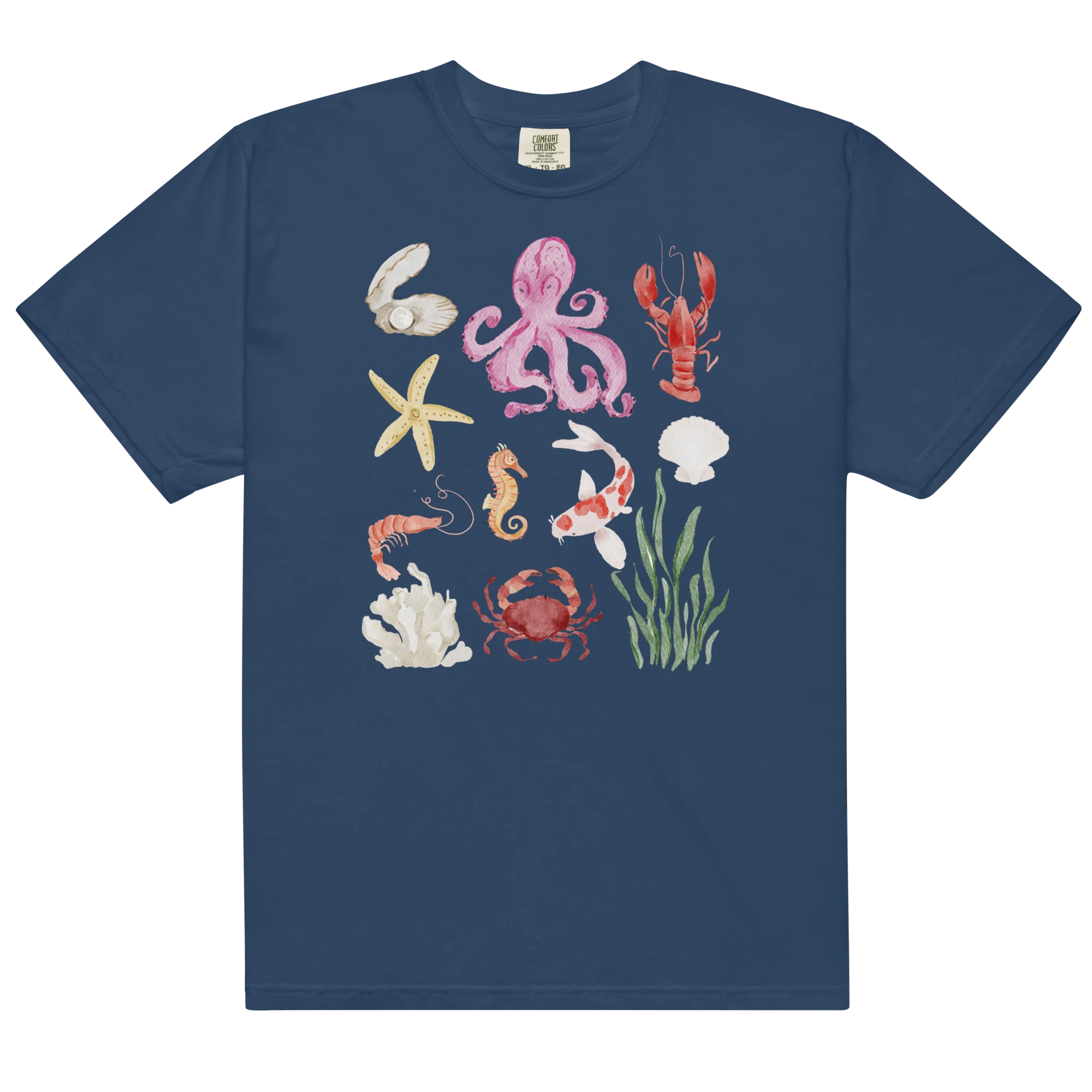 Deep Sea Baby Watercolor Classic T-Shirt - Image 6