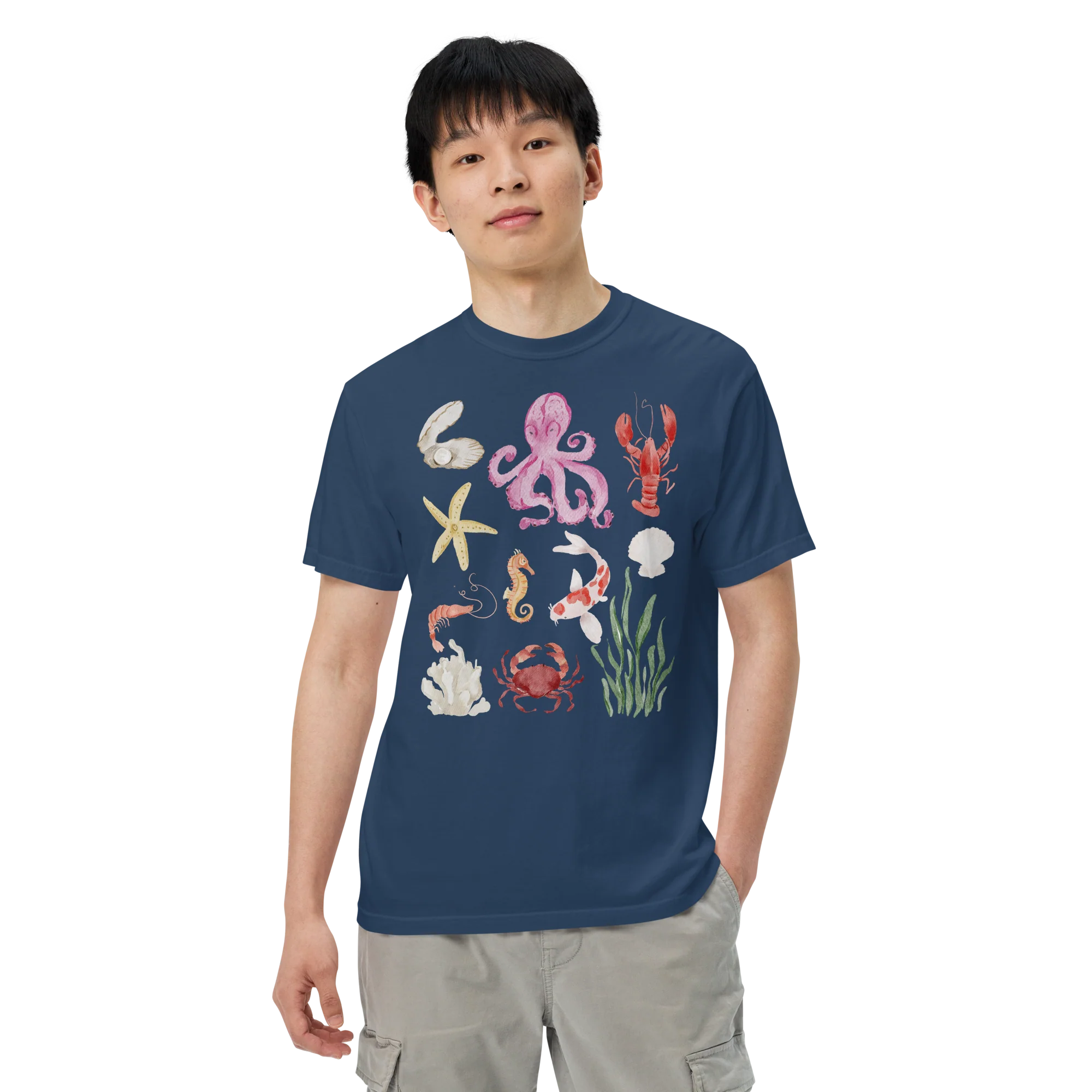 Deep Sea Baby Watercolor Classic T-Shirt - Image 7