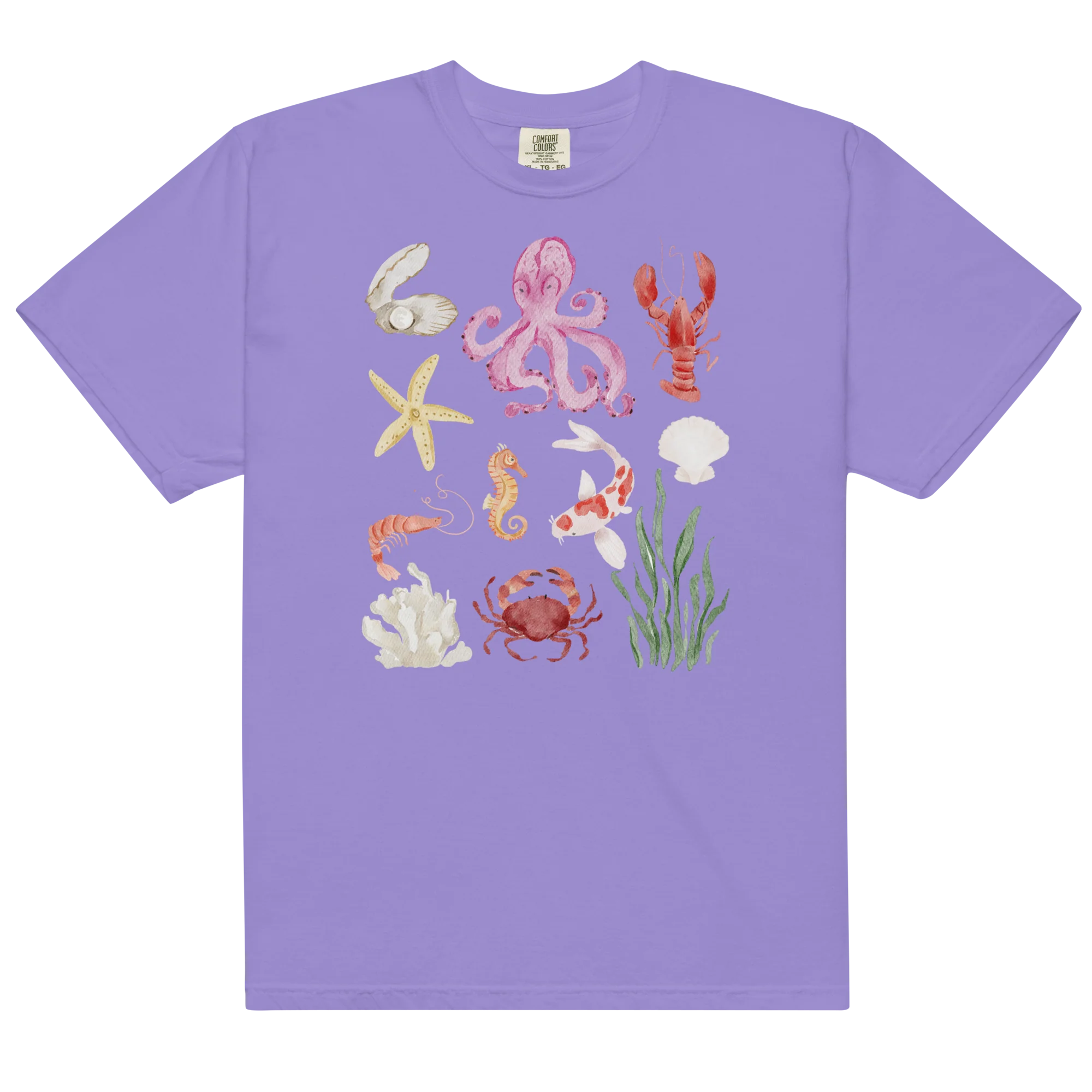 Deep Sea Baby Watercolor Classic T-Shirt - Image 8