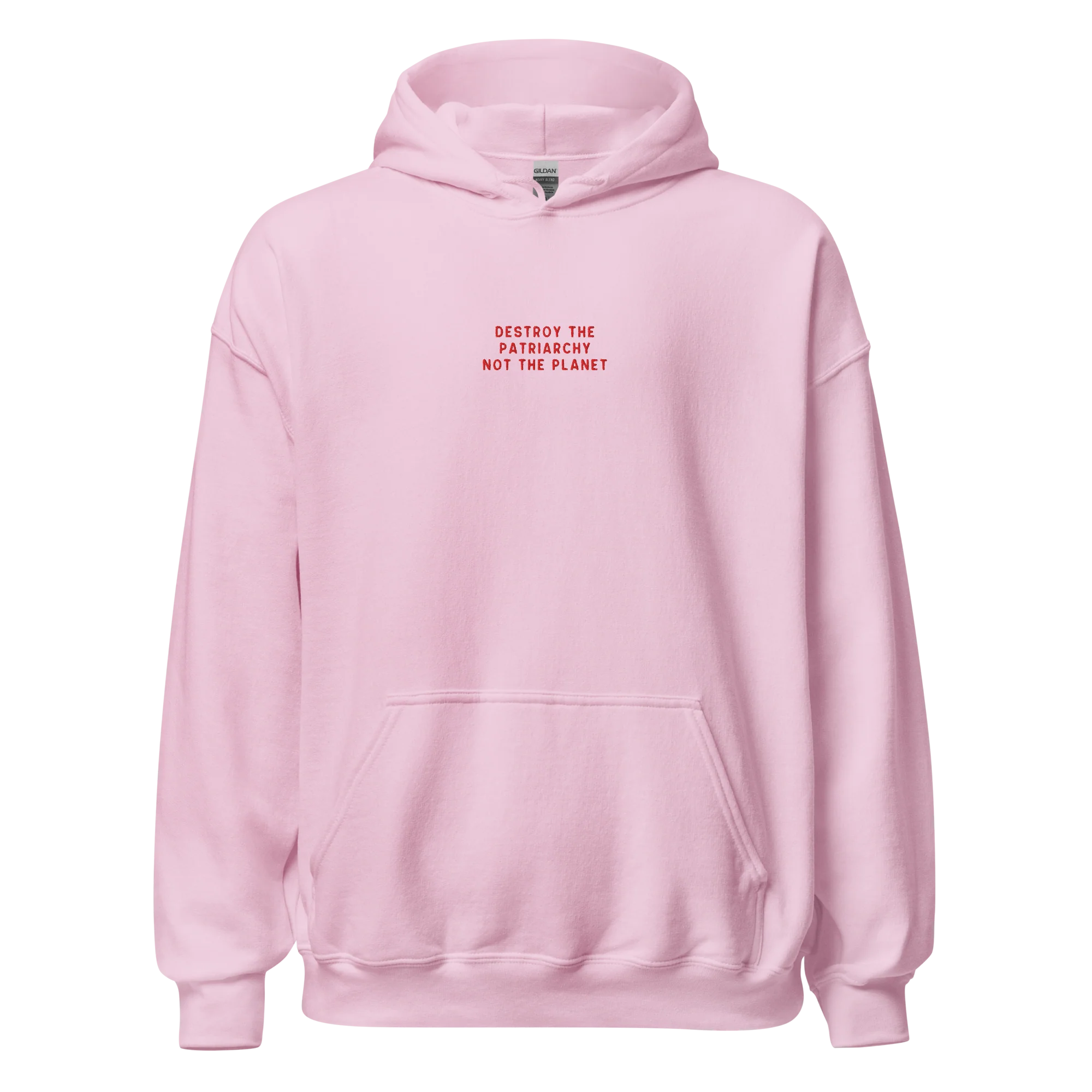 Destroy The Patriarchy Not The Planet Embroidered Hoodie - Image 11